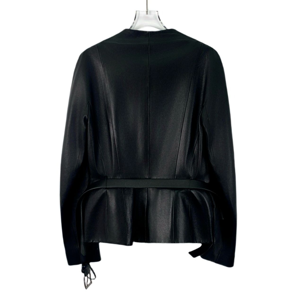 Dior Christian Dior Black Lambskin Single-Breasted Long-Sleeve Be Size M / US 6-8 / IT 42-44 - 8 Thumbnail