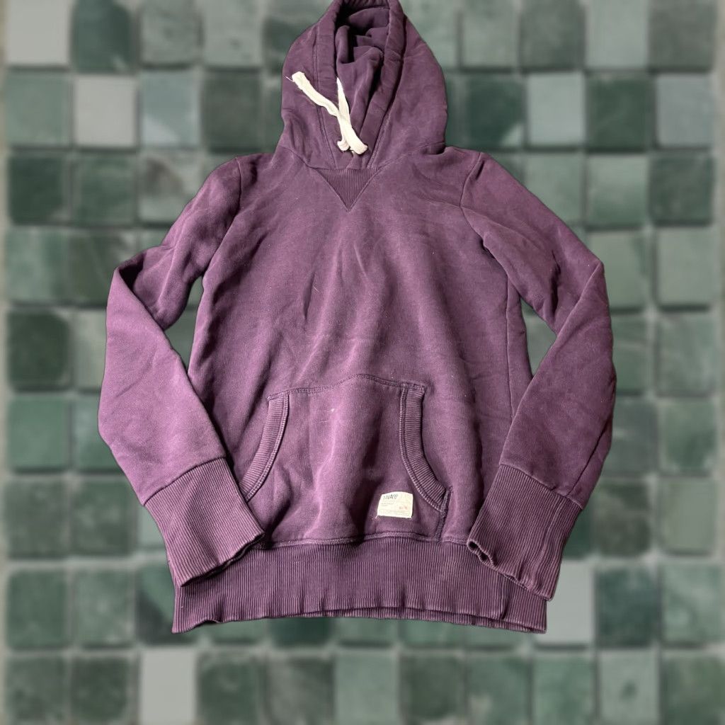 TNA VINTAGE TNA Cozy Fleece Boyfriend Hoodie Womens XS Purple Hooded Sweatshirt Brill Pocket Size XS / US 0-2 / IT 36-38 - 1 Thumbnail