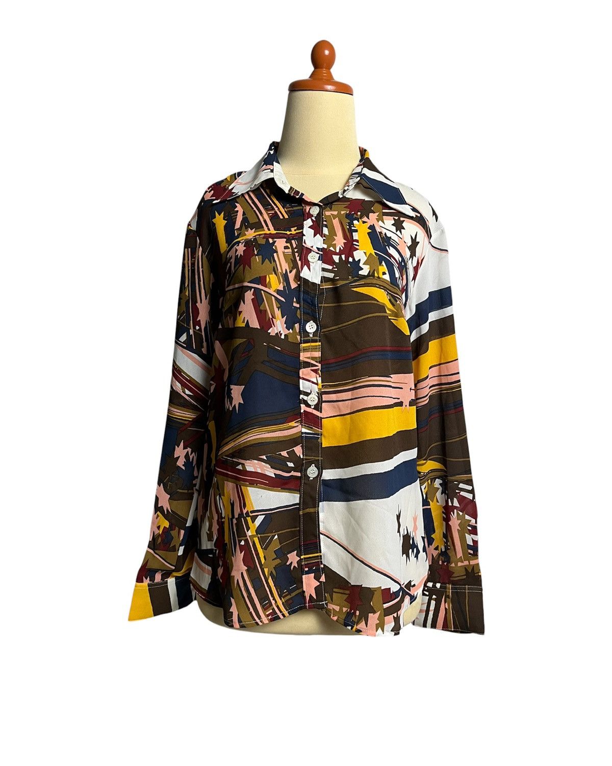 Hysteric Glamour 1990s Hysteric Glamour Abstract Stars Blouse Size M / US 6-8 / IT 42-44 - 1 Thumbnail