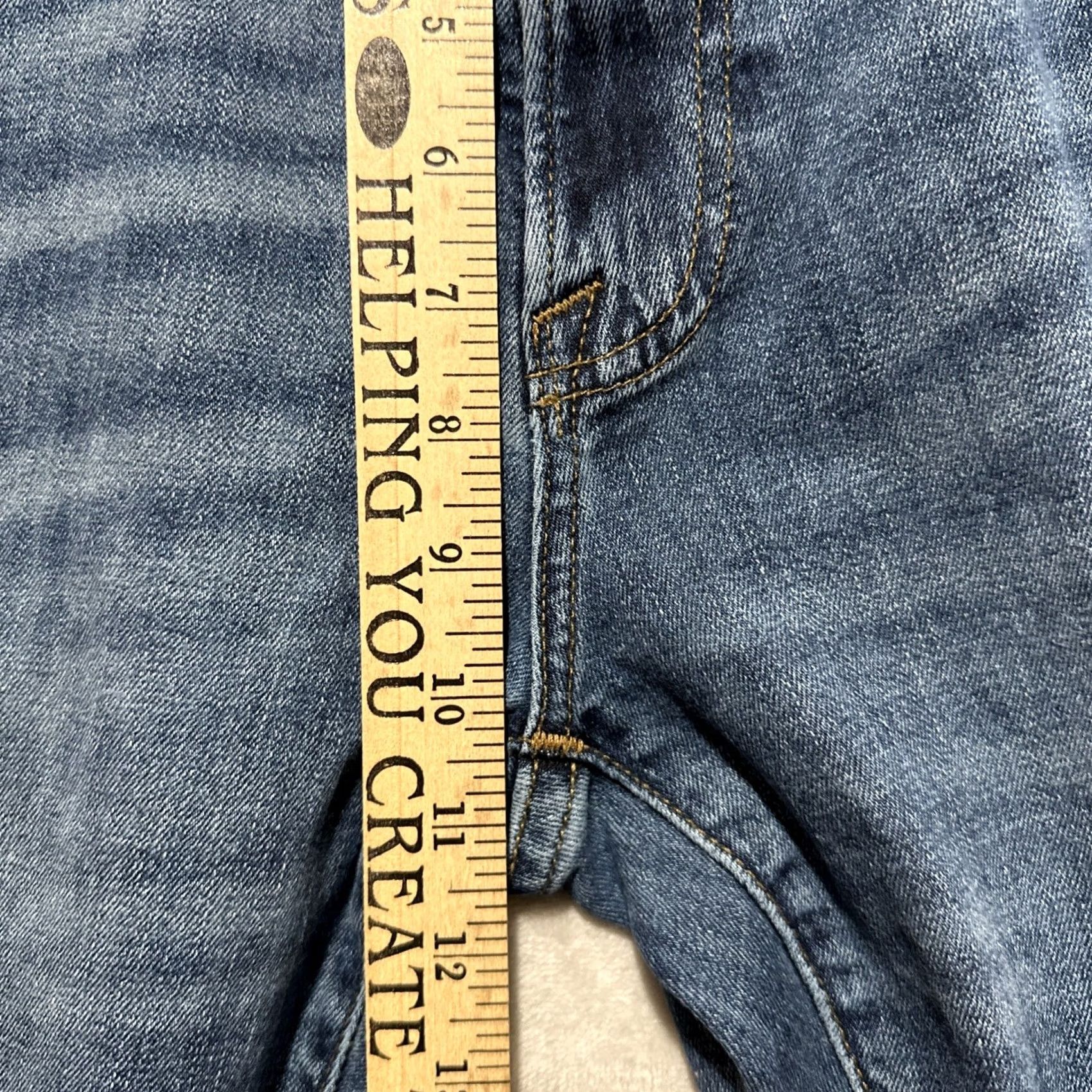 Abercrombie & Fitch Abercrombie & Fitch Jeans Men 32 Mid Rise Straight Stretch 5-Pocket Logo Denim Blue Size US 32 / EU 48 - 7 Thumbnail