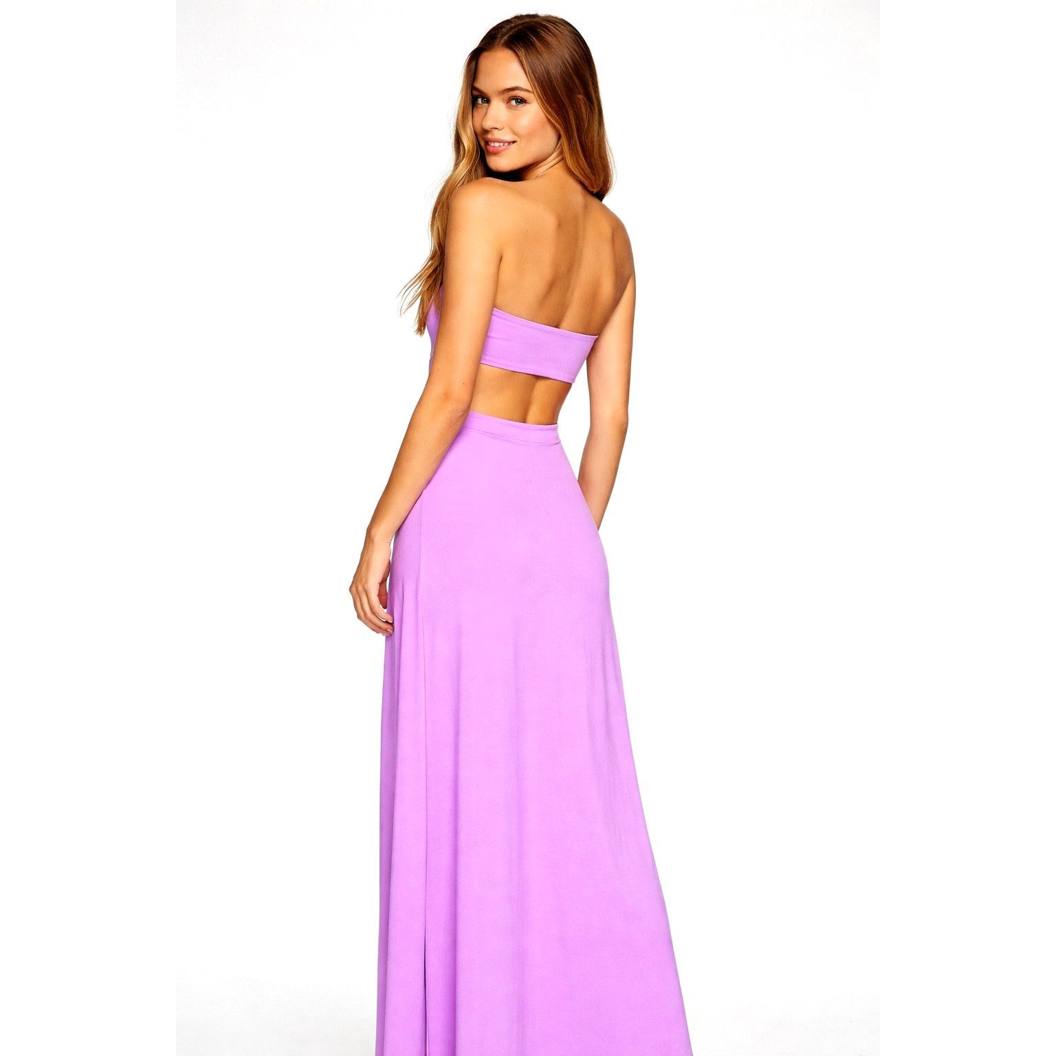 Susana Monaco Susana Monaco Strapless Cut Out Back Maxi Dress Snapdragon L Size L / US 10 / IT 46 - 1 Thumbnail