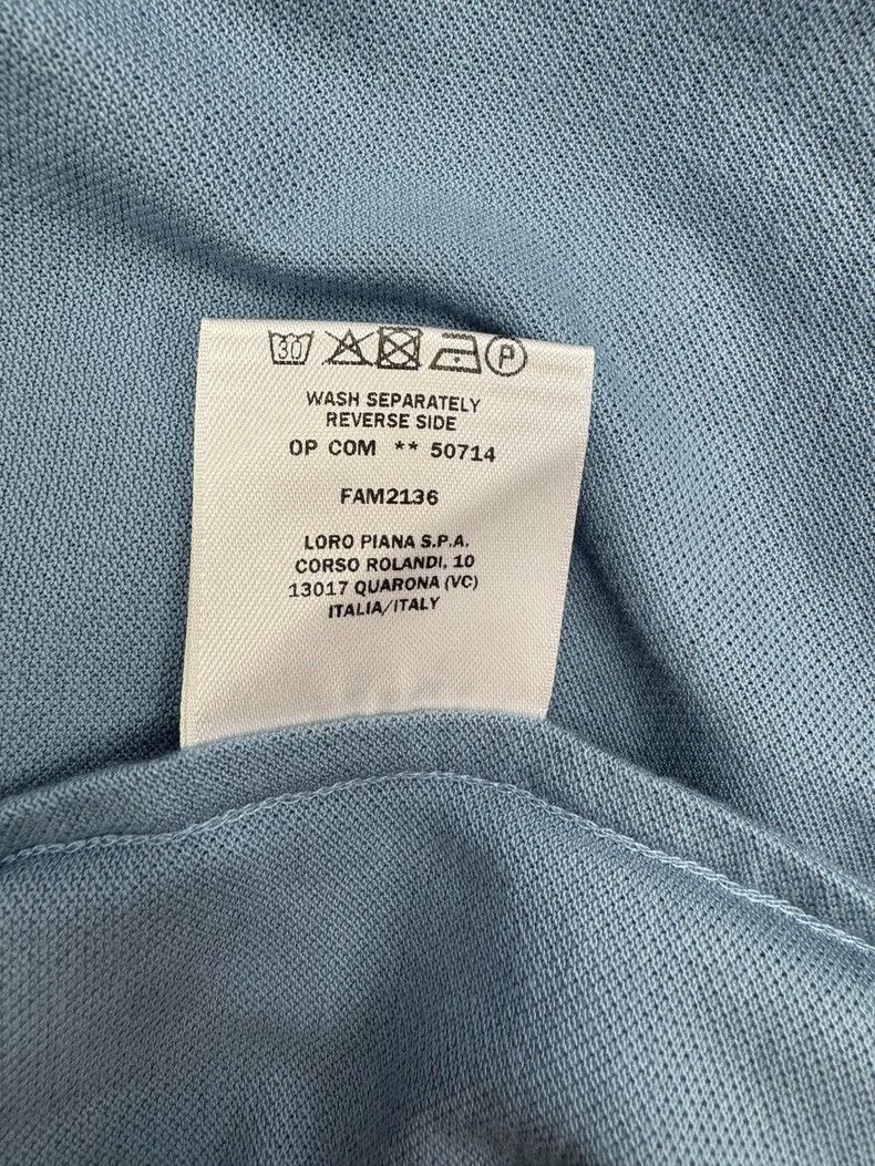 Loro Piana LORO PIANA Pure color breathable casual short sleeve Polo Size US L / EU 52-54 / 3 - 7 Thumbnail