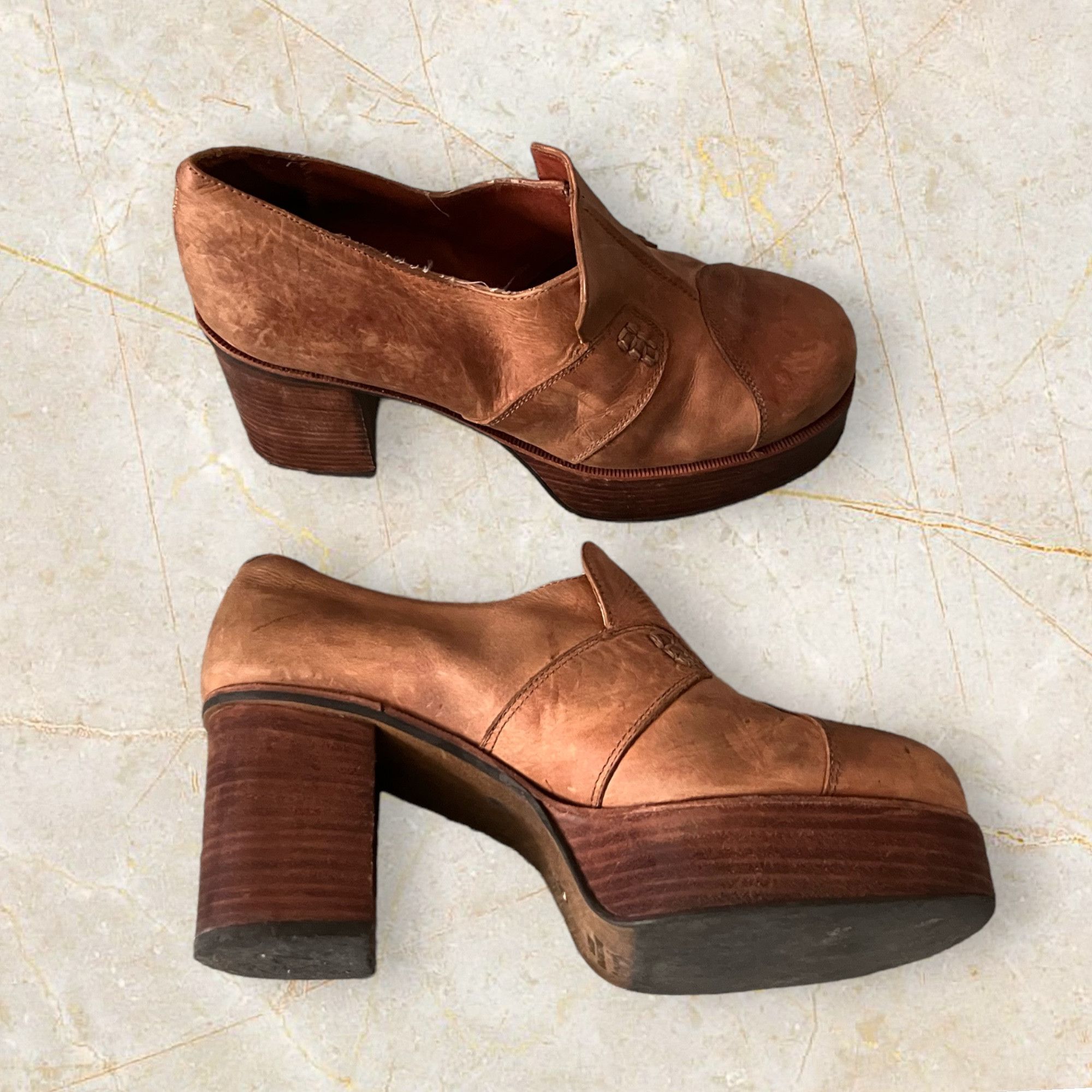 Designer × Vintage Iconic vintage 90s El Danets Mega Platform Chunky Size US 8.5 / IT 38.5 - 6 Thumbnail