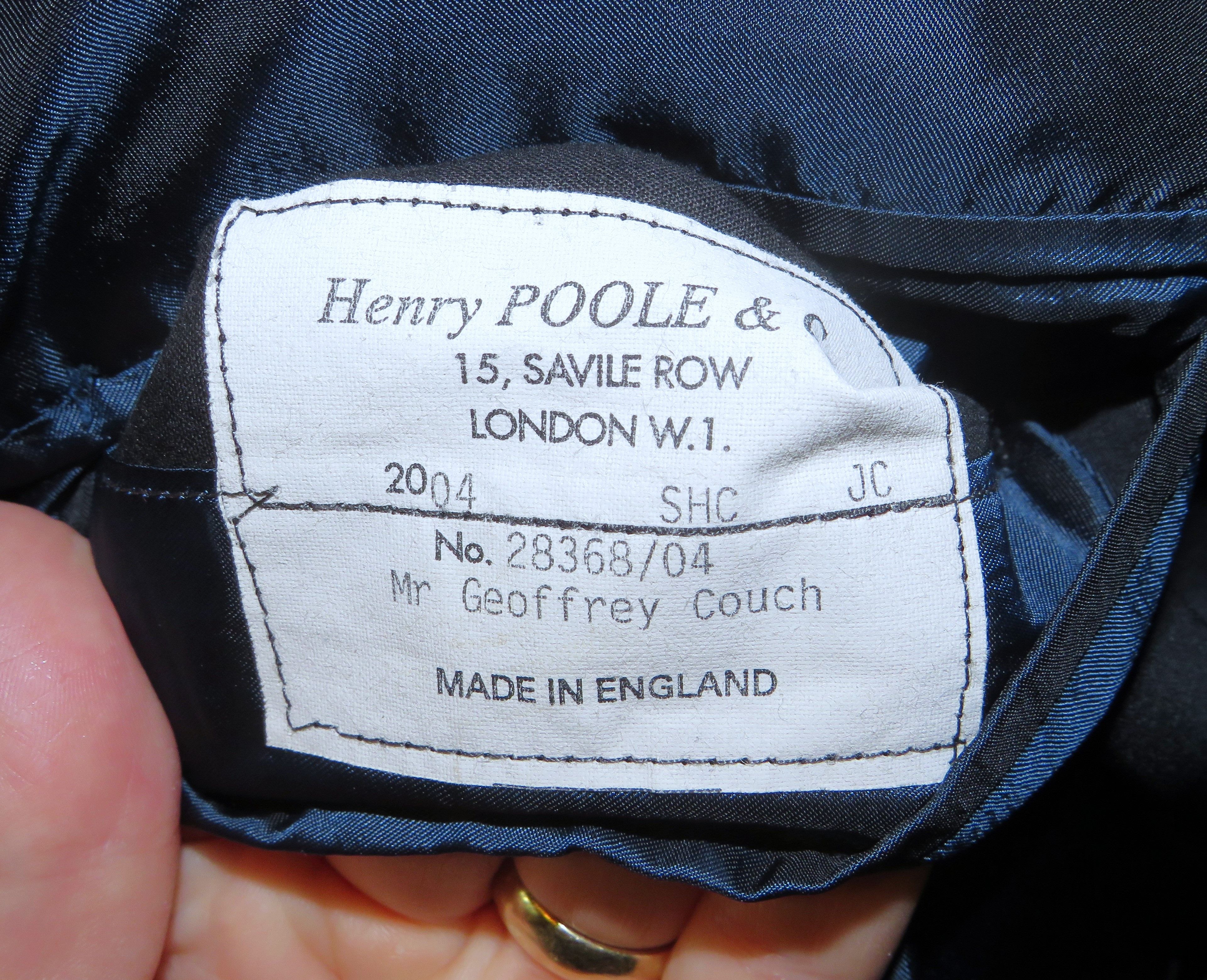 Henry Poole × Savile Row Bespoke Pale Blue Three Button Sport Coat 52XL Size 52L - 11 Thumbnail