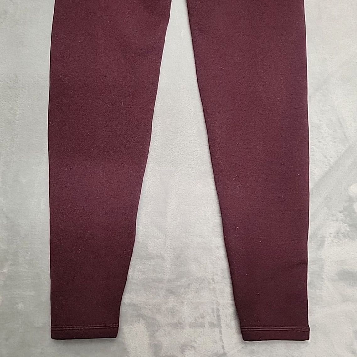 Athleta Athleta Ankle Womens S Red Leggings Maroon Altitude Stash Tight Polartec Powerstretch Size 28" / US 6 / IT 42 - 6 Thumbnail