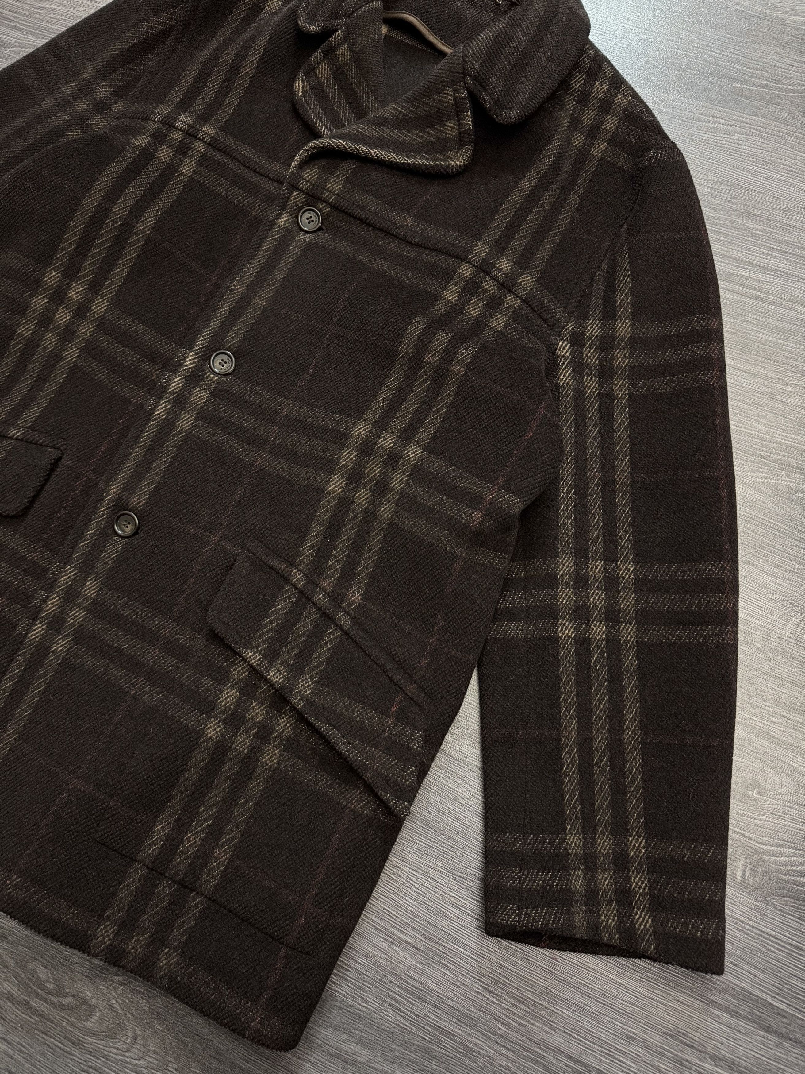 Burberry Vintage Burberry Brown Nova Check Wool Coat Size US L / EU 52-54 / 3 - 6 Thumbnail