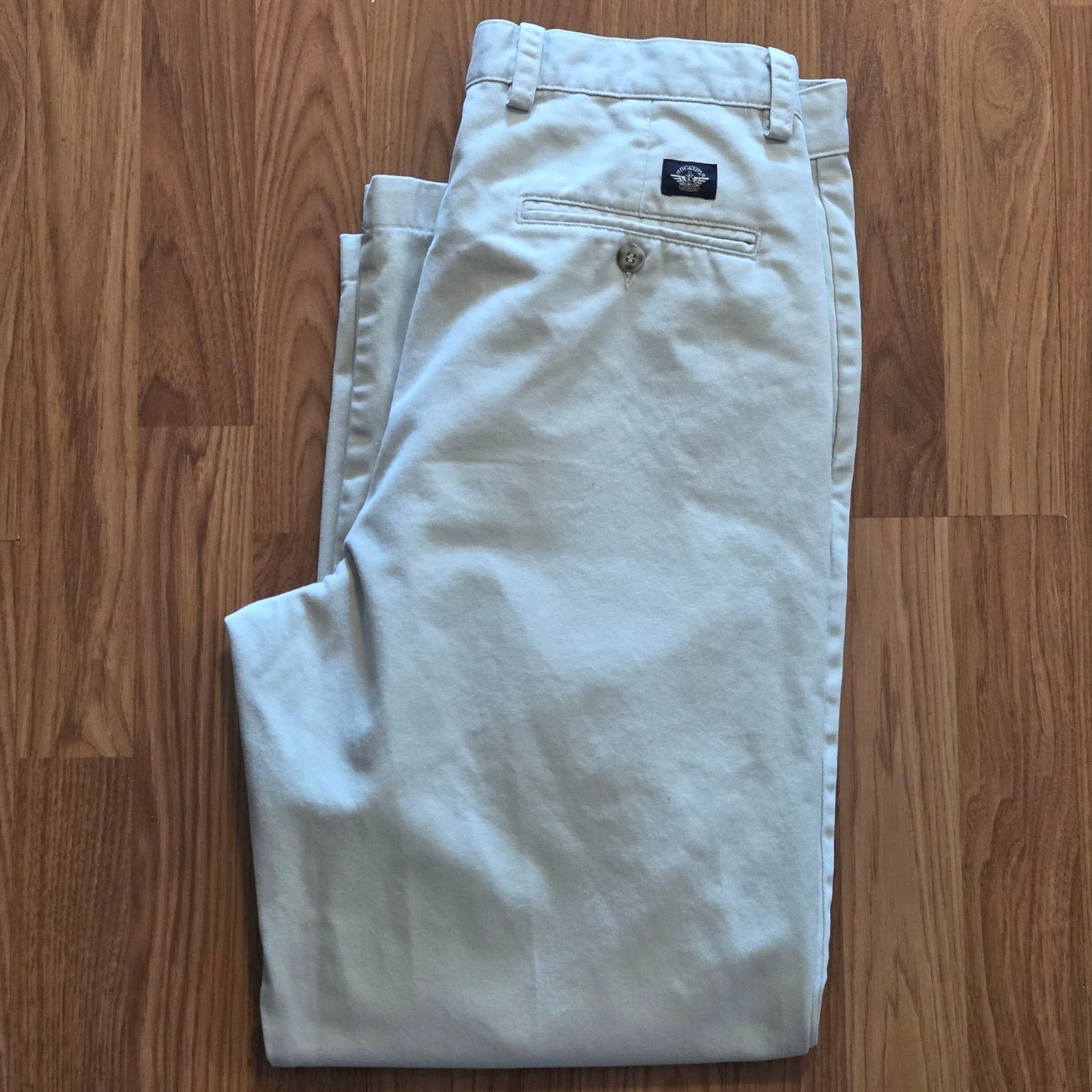 Dockers Stylish Cream Dockers Men's Chino Pants - Size W34 L30 Size US 34 / EU 50 - 2 Thumbnail