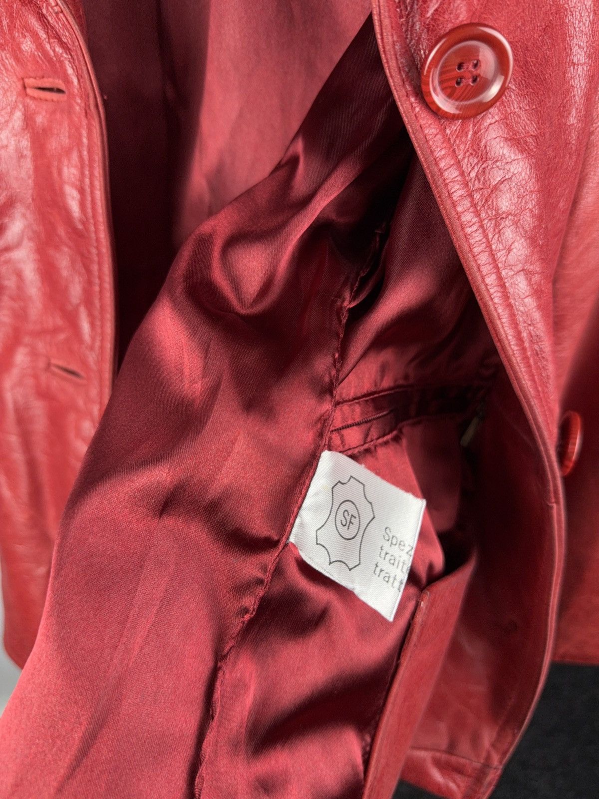 Leather Vintage 90s Avant Garde Leather Biker MOTO Y2K Jacket Size S / US 4 / IT 40 - 13 Thumbnail
