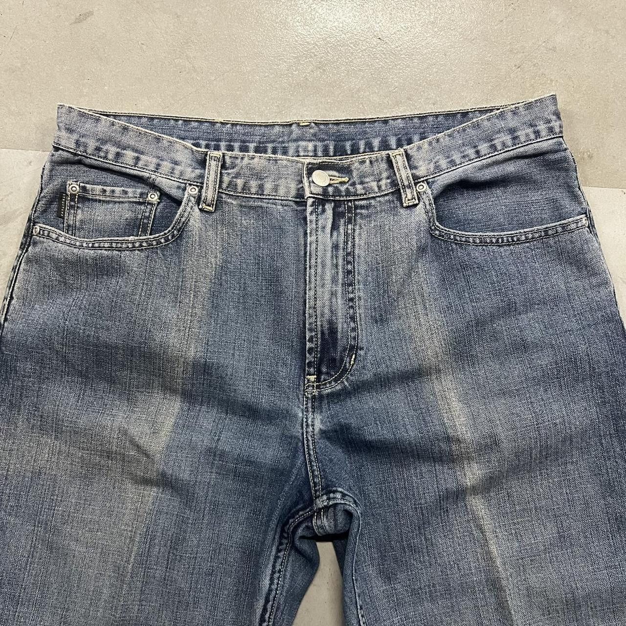 Japanese Brand × Vintage Vintage Y2K/2000s Baggy Grunge Medium Blue Wash Denim Jeans! Size US 34 / EU 50 - 4 Thumbnail