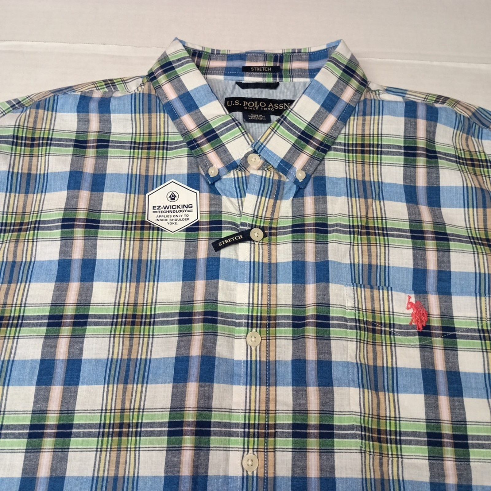 U.S. Polo Assn. U.S. Polo Assn. Button Woven Shirt Mens 2XL Multicolor Plaid Size US XXL / EU 58 / 5 - 3 Thumbnail