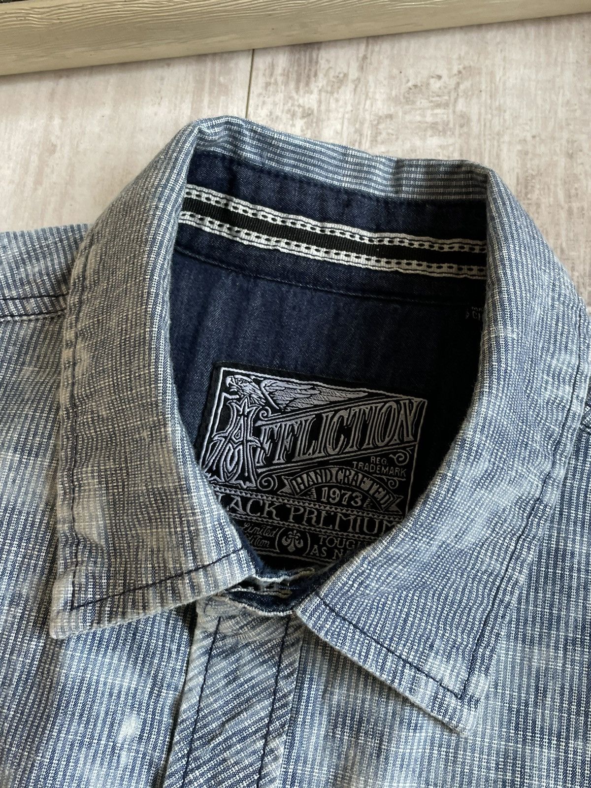 Affliction Vintage Y2K Affliction Shirt Long Sleeve 00’s Big Logo RARE Size US L / EU 52-54 / 3 - 7 Thumbnail