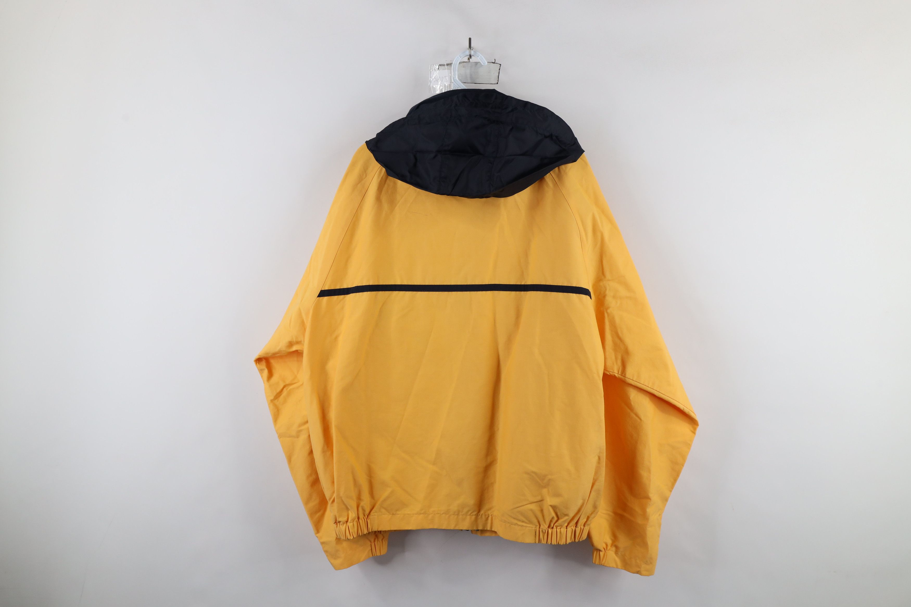 Nautica × Vintage Vintage 90s Nautica Sailing Hooded Windbreaker Jacket Yellow Size US L / EU 52-54 / 3 - 17 Thumbnail