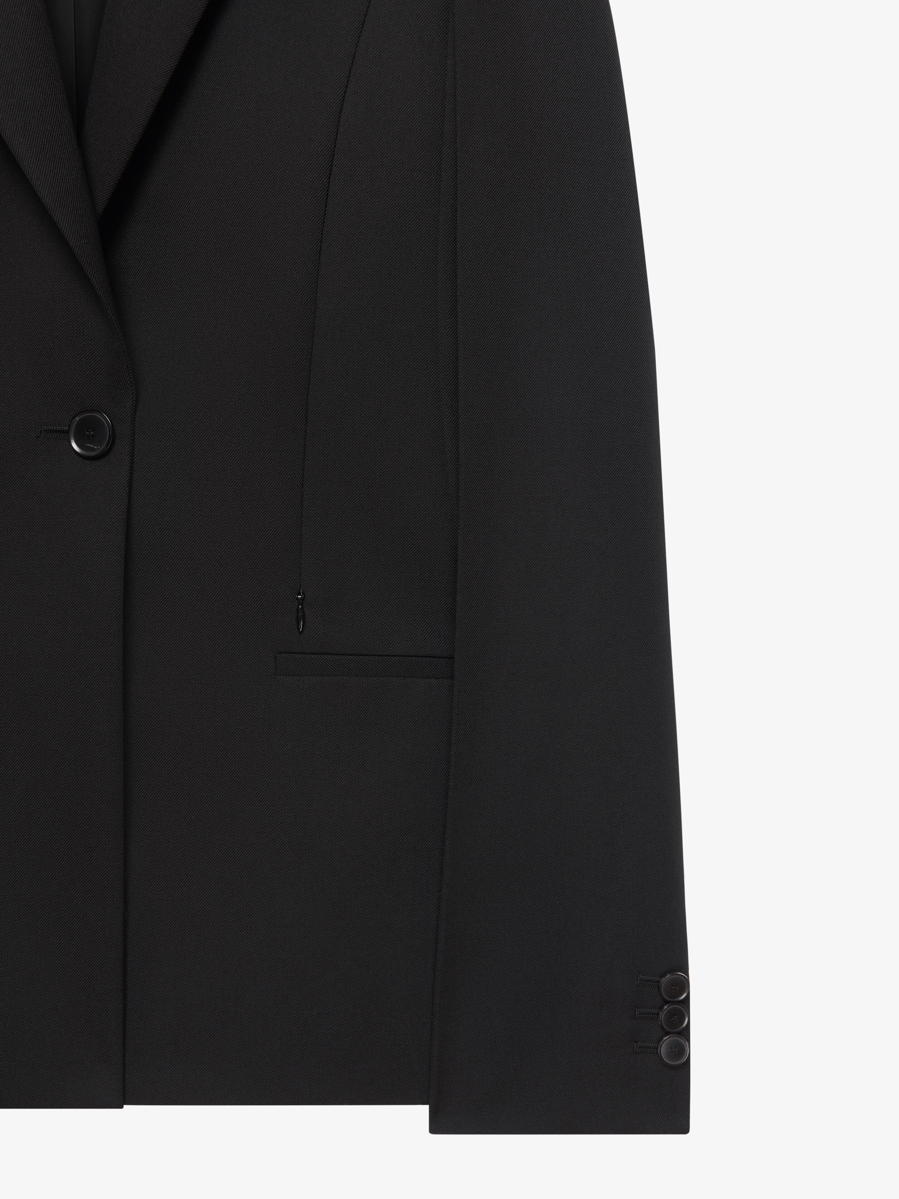 Givenchy o1w1db10325 Cape Jacket in Black Size M / US 6-8 / IT 42-44 - 5 Thumbnail