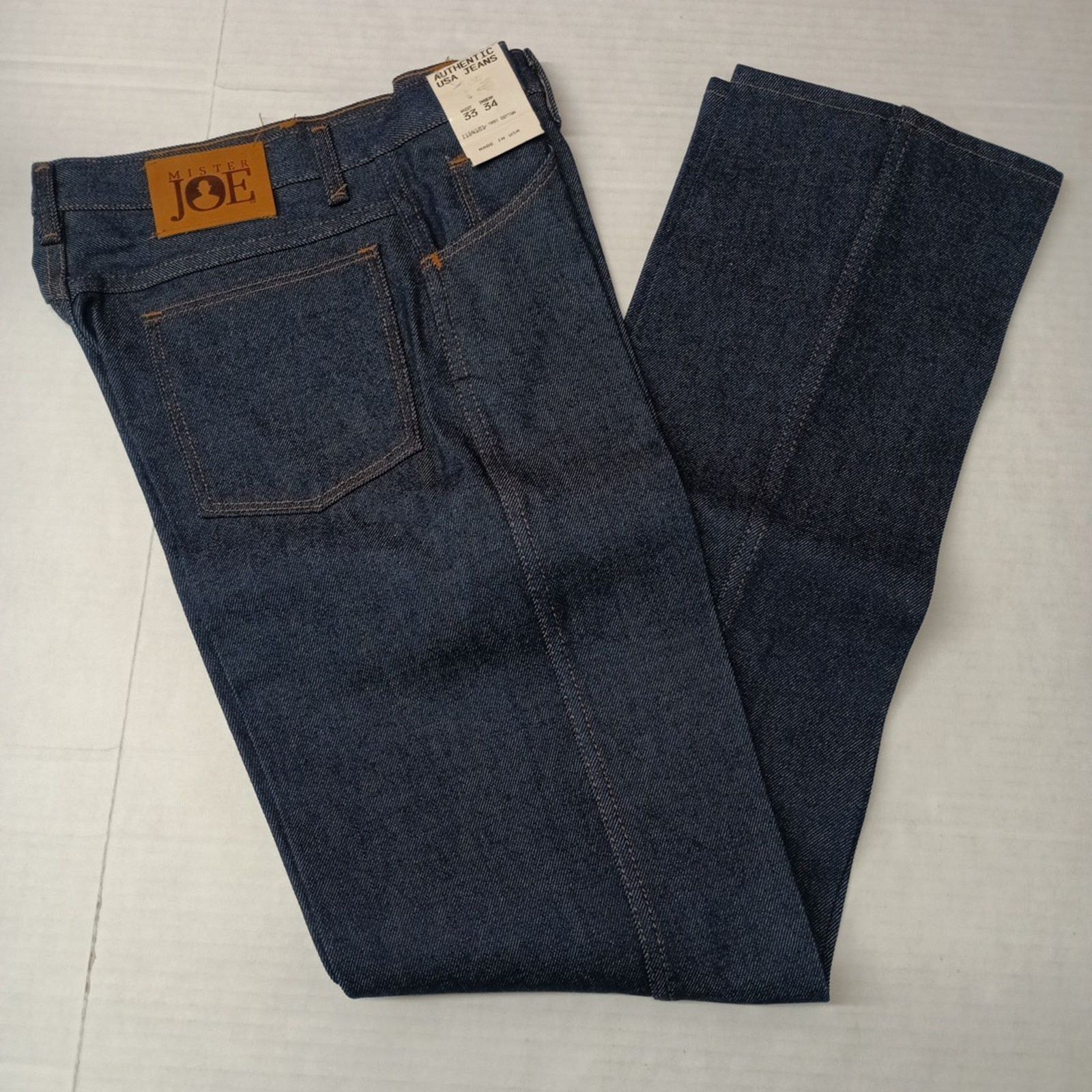 Other Vintage Mister Joe Jeans Men's Size 33x34 Blue Straight Leg Size US 33 - 1 Thumbnail