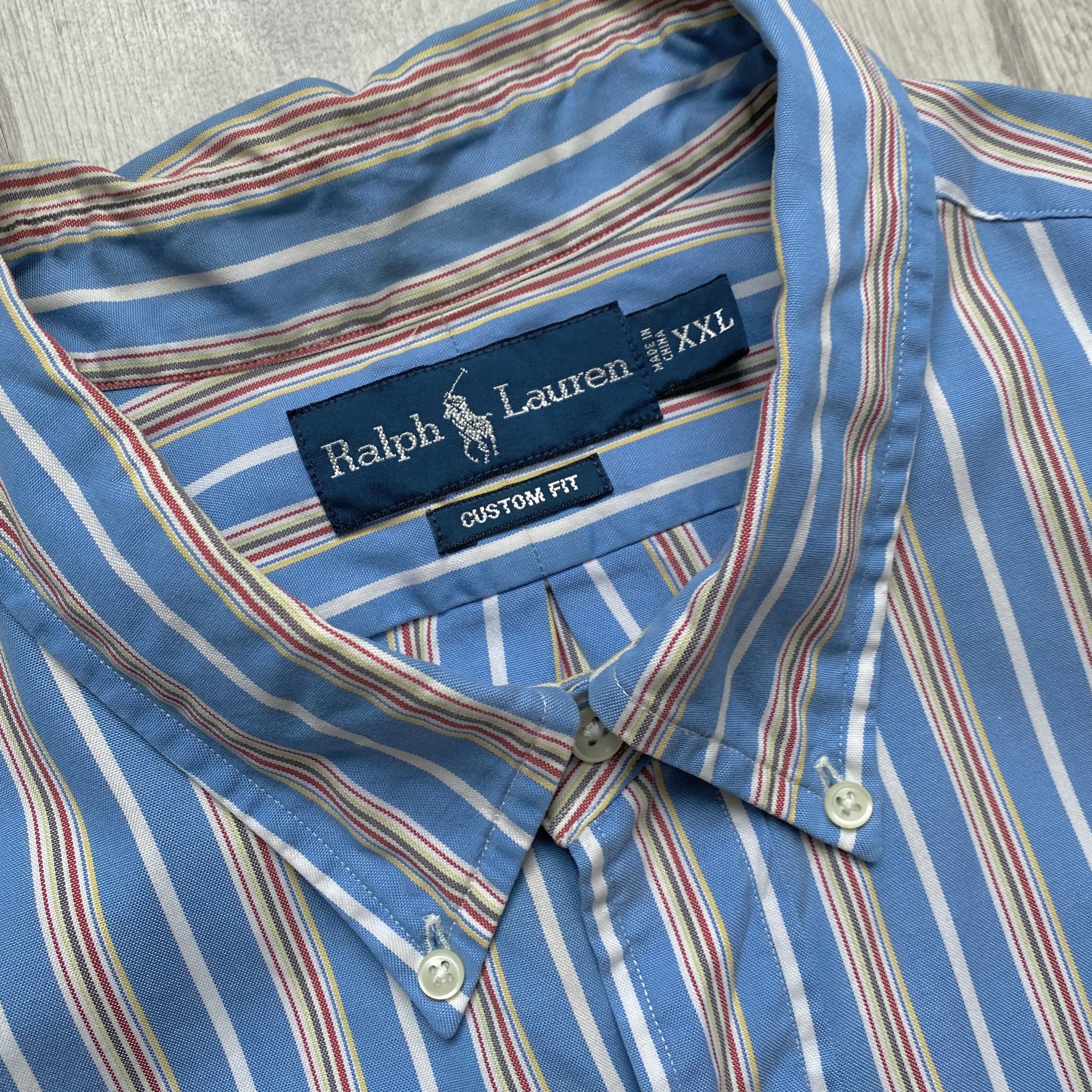 Polo Ralph Lauren 👔 Vintage 90s Polo Ralph Lauren striped shirt oldmoney Size US XXL / EU 58 / 5 - 7 Thumbnail