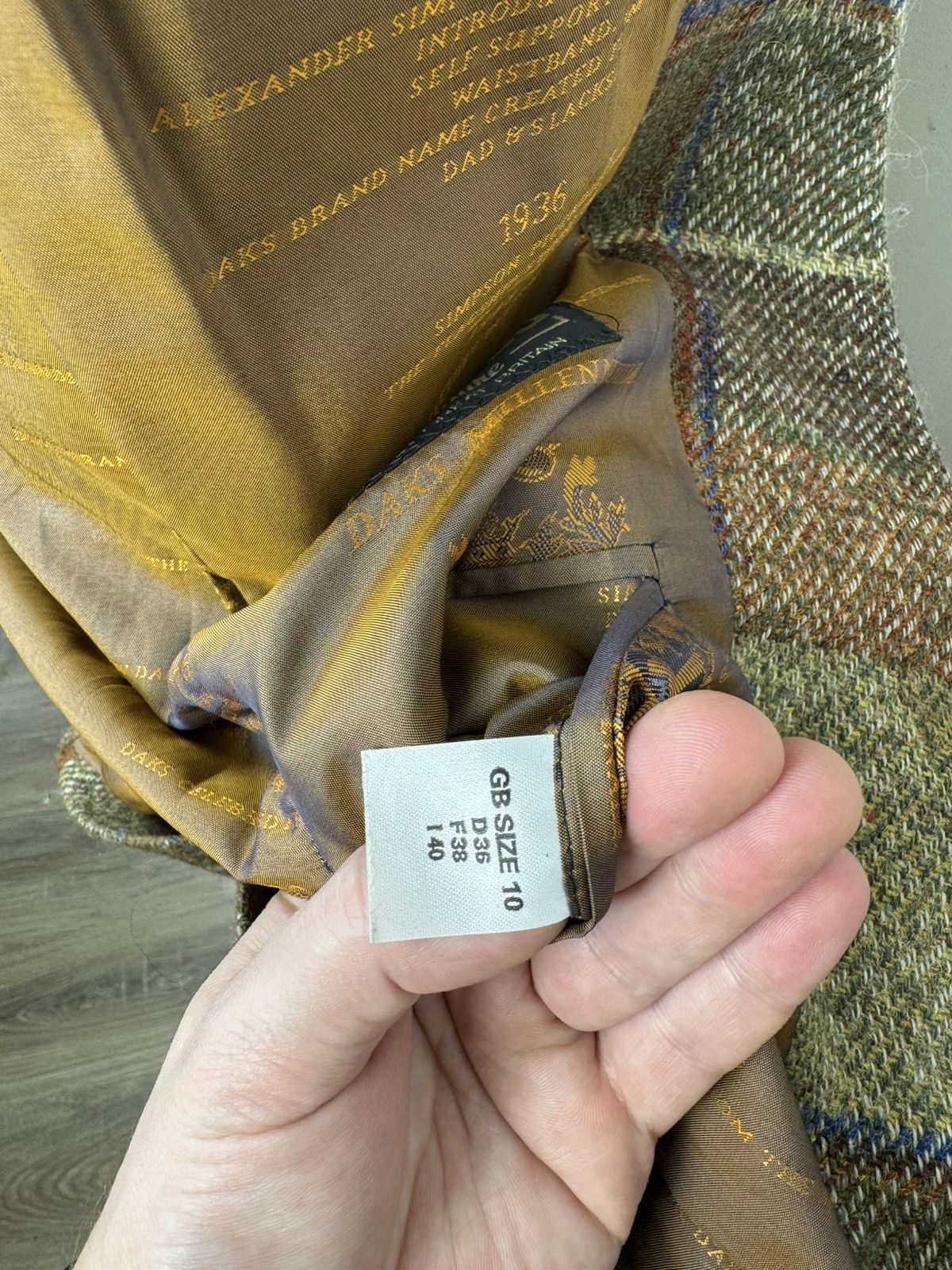 DAKS × Vintage Women’s Vintage DAKS Wool/Alpaca Coat Overcoat size GB 10 Size M / US 6-8 / IT 42-44 - 11 Thumbnail