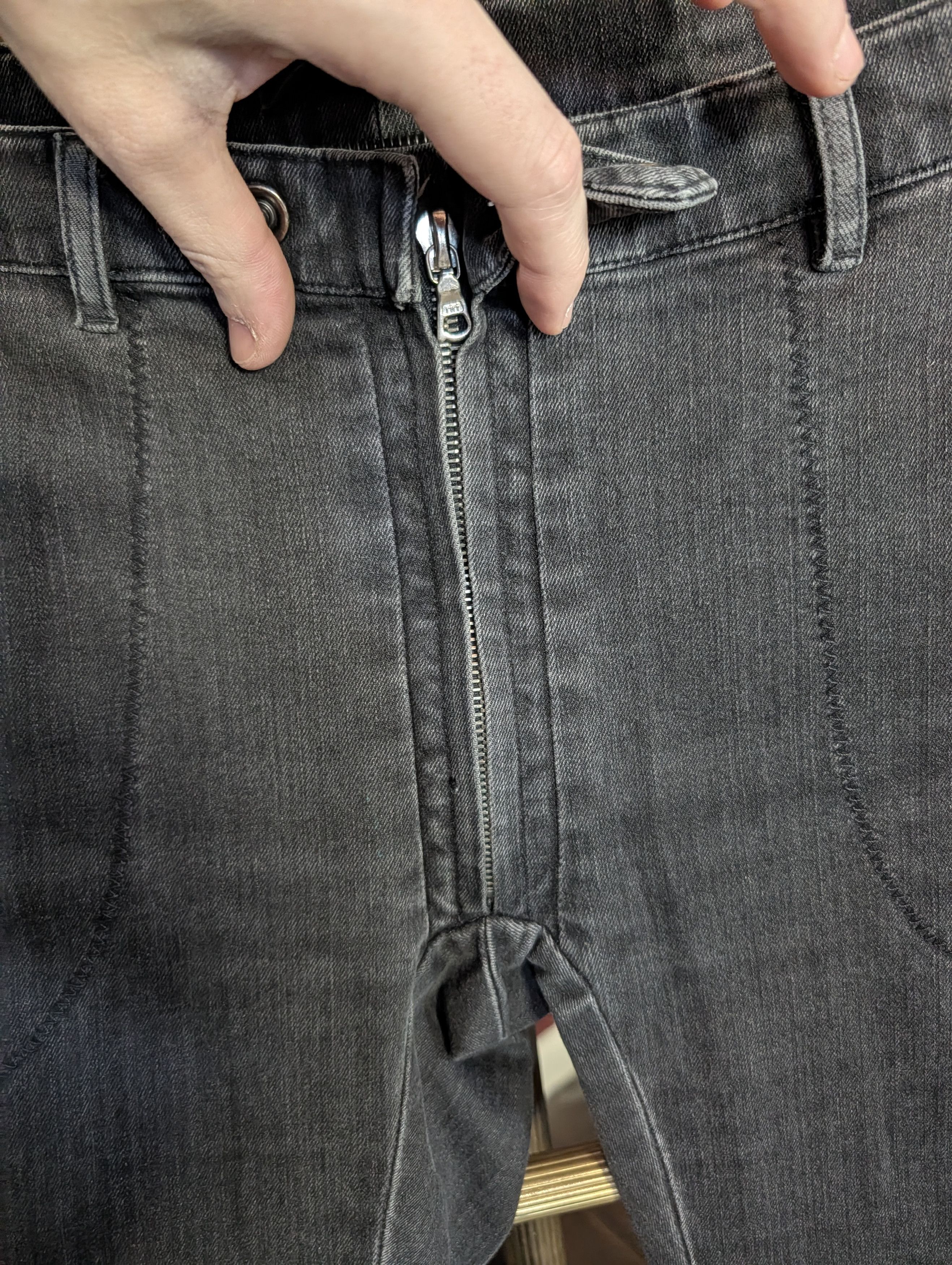 The Row Visible zipper zigzag stitch flare zip ankle denim jeans Size 28" / US 6 / IT 42 - 5 Thumbnail