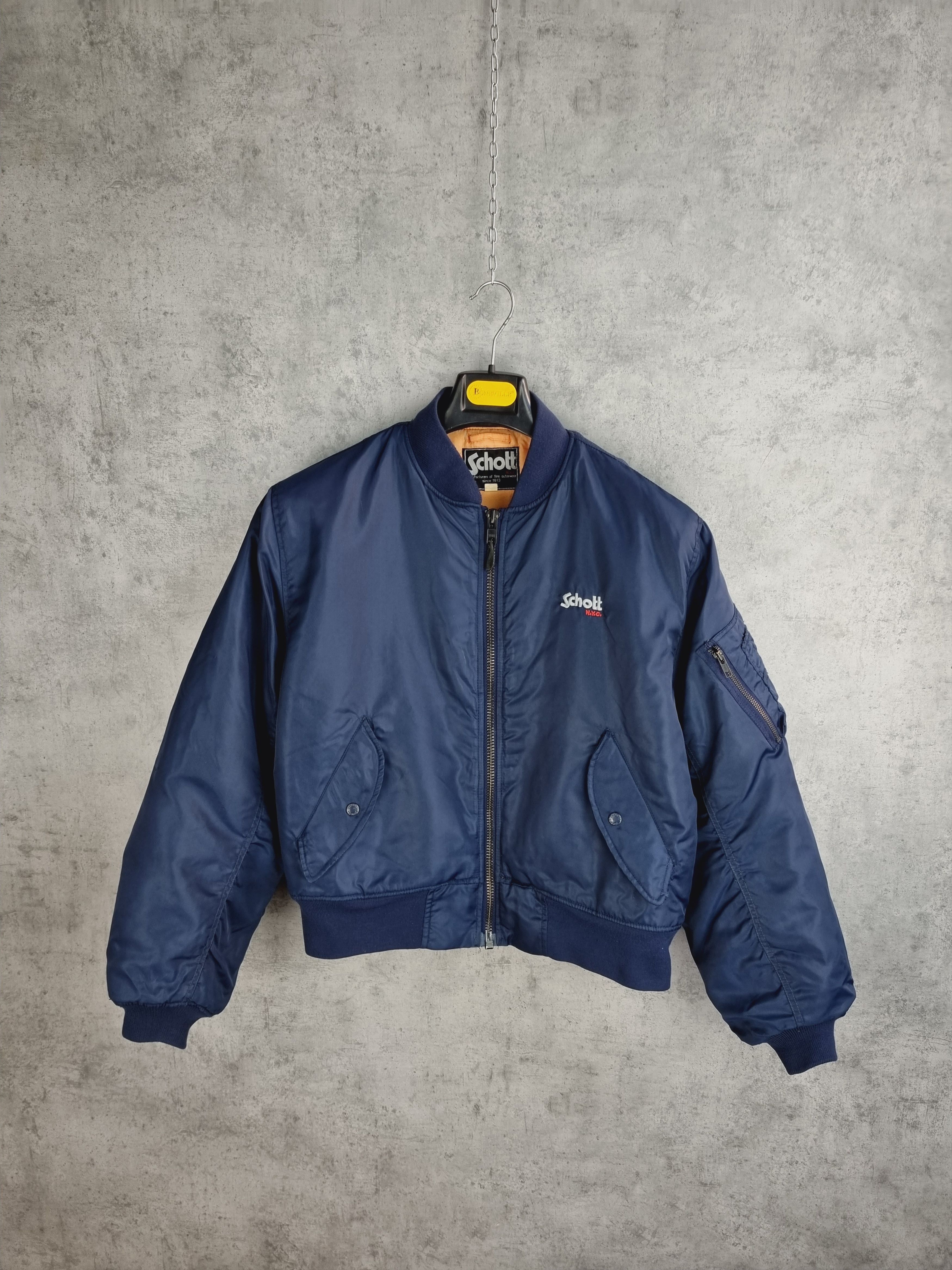 Schott × Seditionaries × Vintage 90s Schott Aviator Destroyed Bomber Size US L / EU 52-54 / 3 - 4 Thumbnail