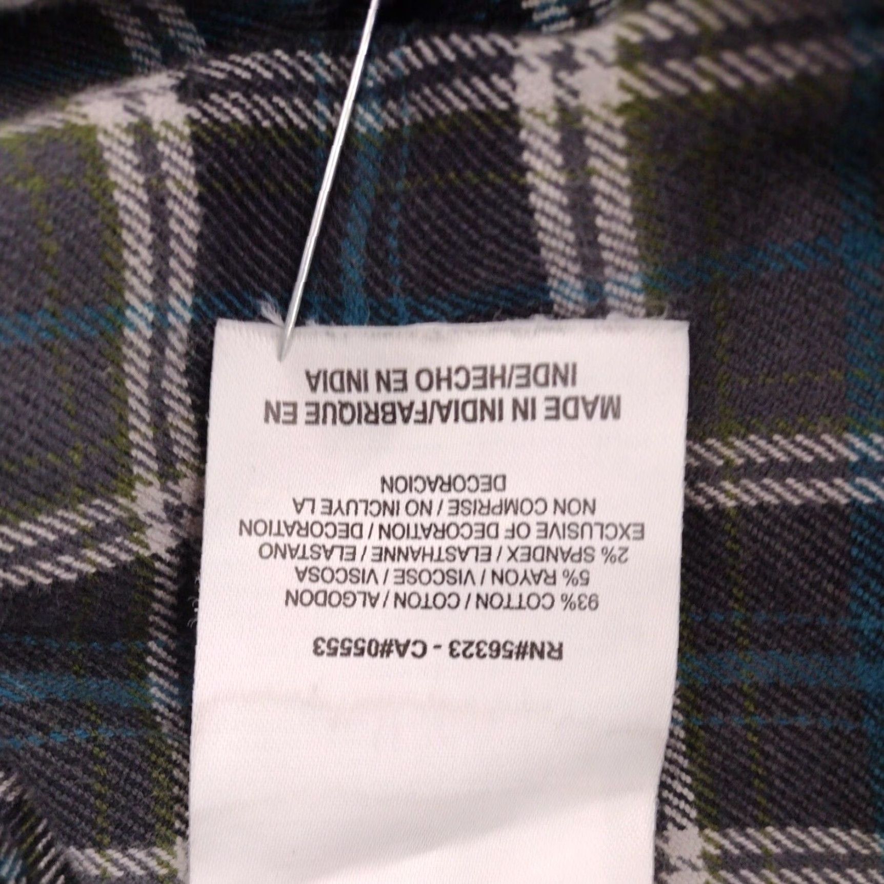 Nike Nike Shirt Mens Small Blue Plaid Flannel Button-Up Size US S / EU 44-46 / 1 - 7 Thumbnail