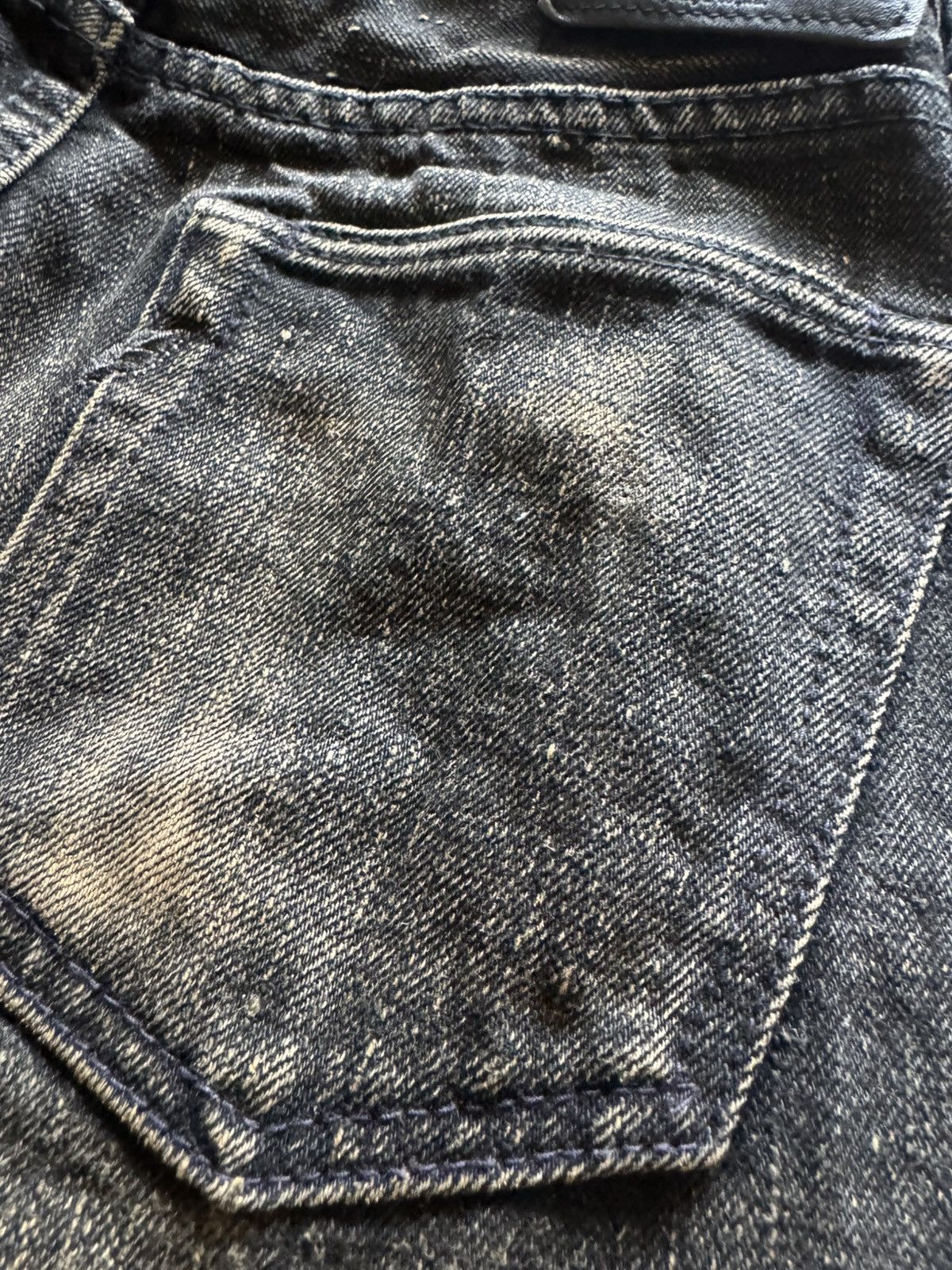 Pure Blue Japan PURE BLUE JAPAN TEA-CORE DYED BLACK DENIM TCD-003-BK - SZ 32 Size US 32 / EU 48 - 7 Thumbnail