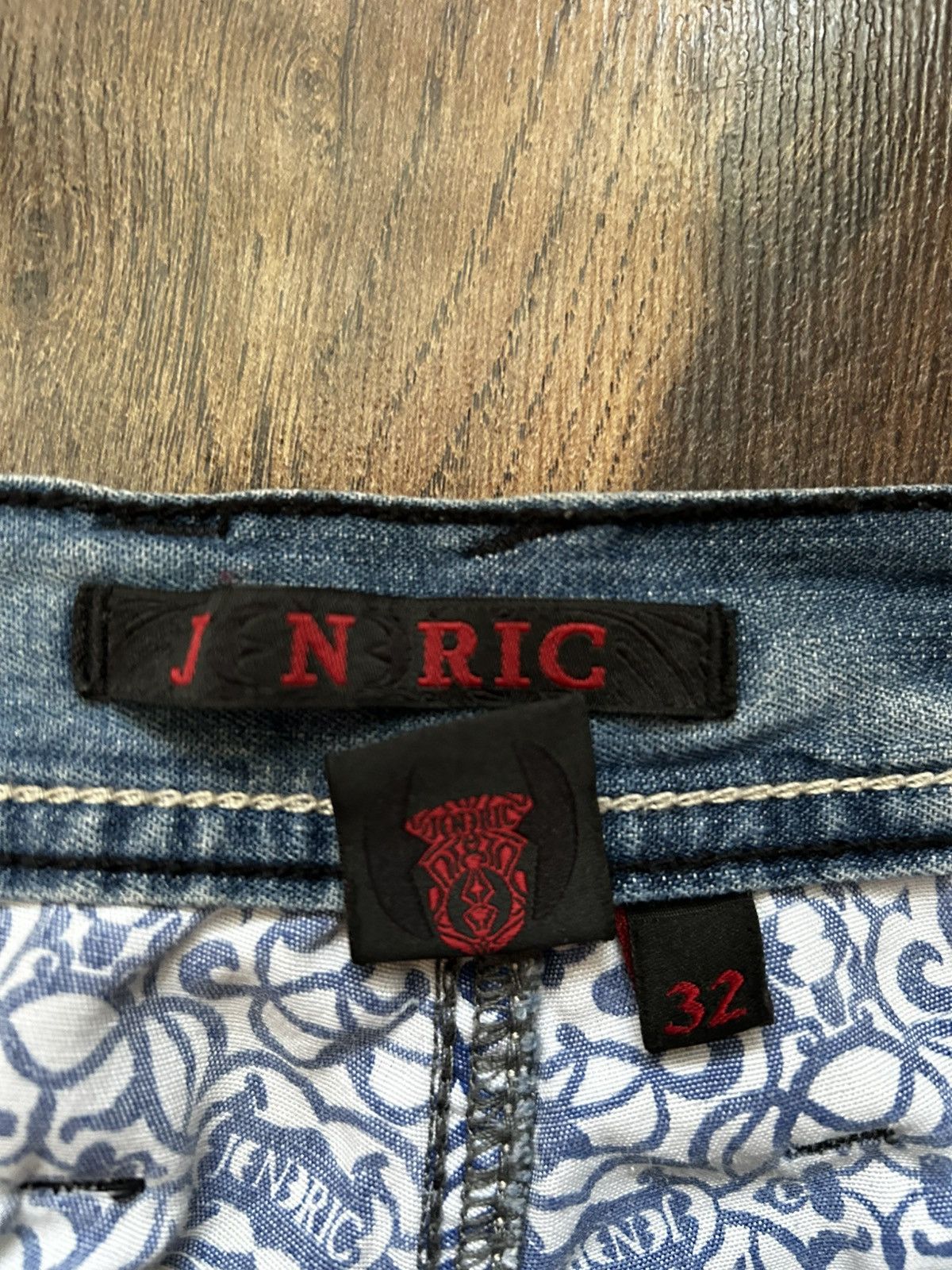 If Six Was Nine Vintage Jeneric patched distressed moto denim jeans Size US 32 / EU 48 - 7 Thumbnail