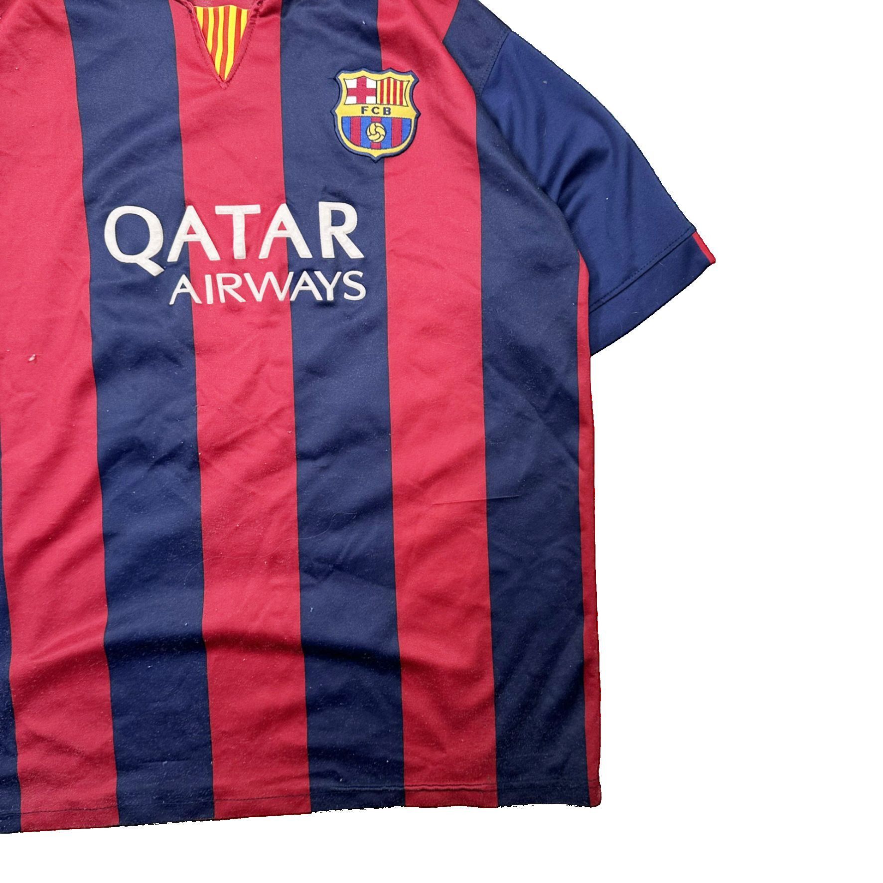 Vintage Barcelona #11 Neymar Jr Qatar Airways Football Soccer Jersey Size US L / EU 52-54 / 3 - 3 Thumbnail