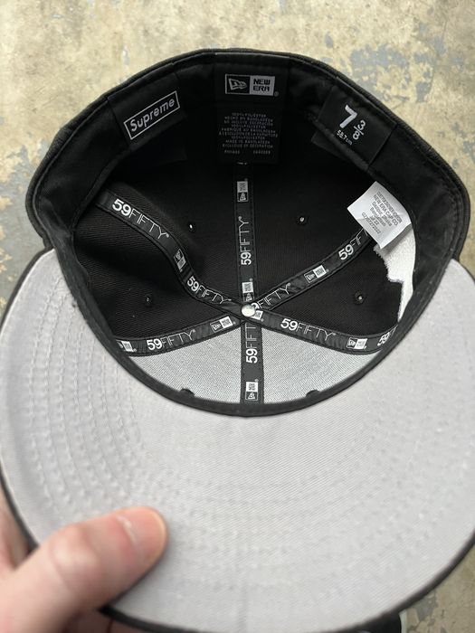 Supreme Supreme Money Box Logo New Era Hat 7 3/8 | Grailed