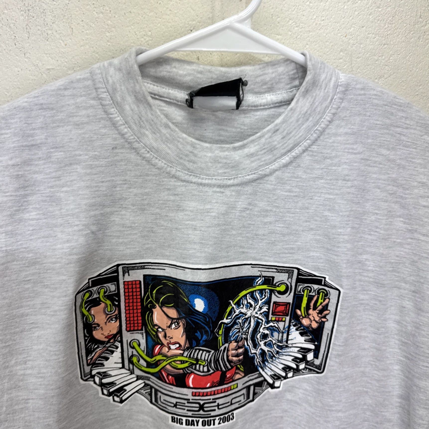 Vintage VINTAGE Big Day Out 2003 T-Shirt Large Grey Deftones Foo Fighters Music Festival Mens Size US L / EU 52-54 / 3 - 5 Thumbnail