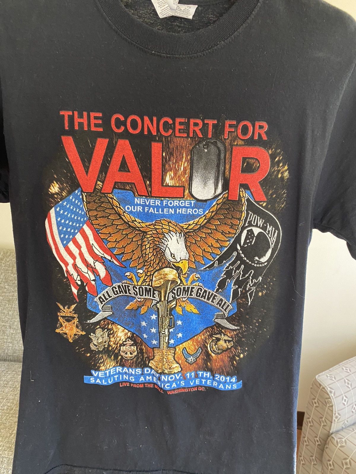 Jerzees 2015 American Concert for Valor Graphic Tee Size US S / EU 44-46 / 1 - 3 Thumbnail
