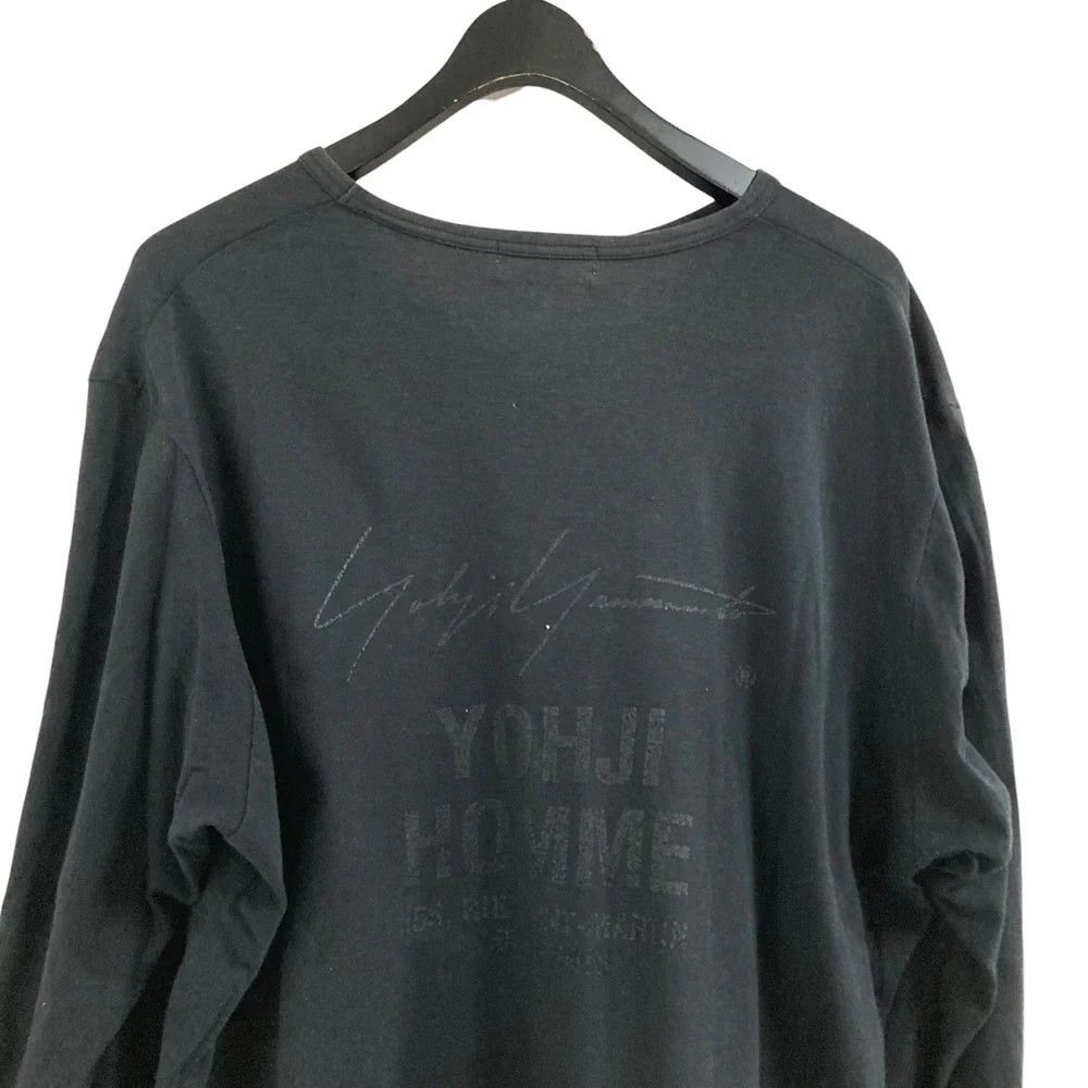 Yohji Yamamoto YOHJI YAMAMOTO black/ Long-sleeve staff T-shirt Size US L / EU 52-54 / 3 - 4 Thumbnail