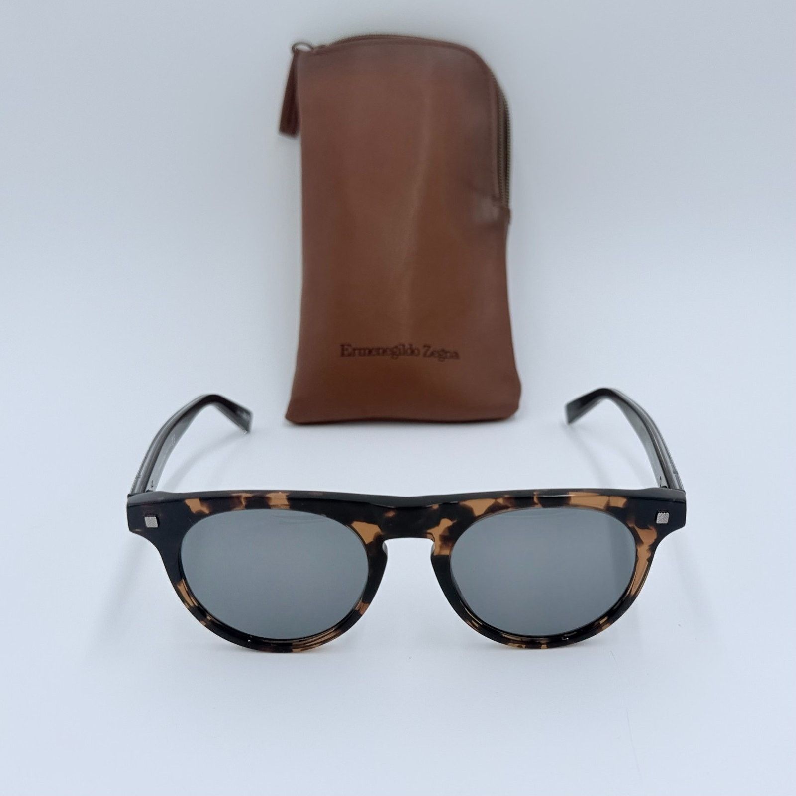 Ermenegildo Zegna NEW Ermenegildo Zegna EZ0095 55V Tortoise Sunglasses w/Case Size ONE SIZE - 1 Thumbnail