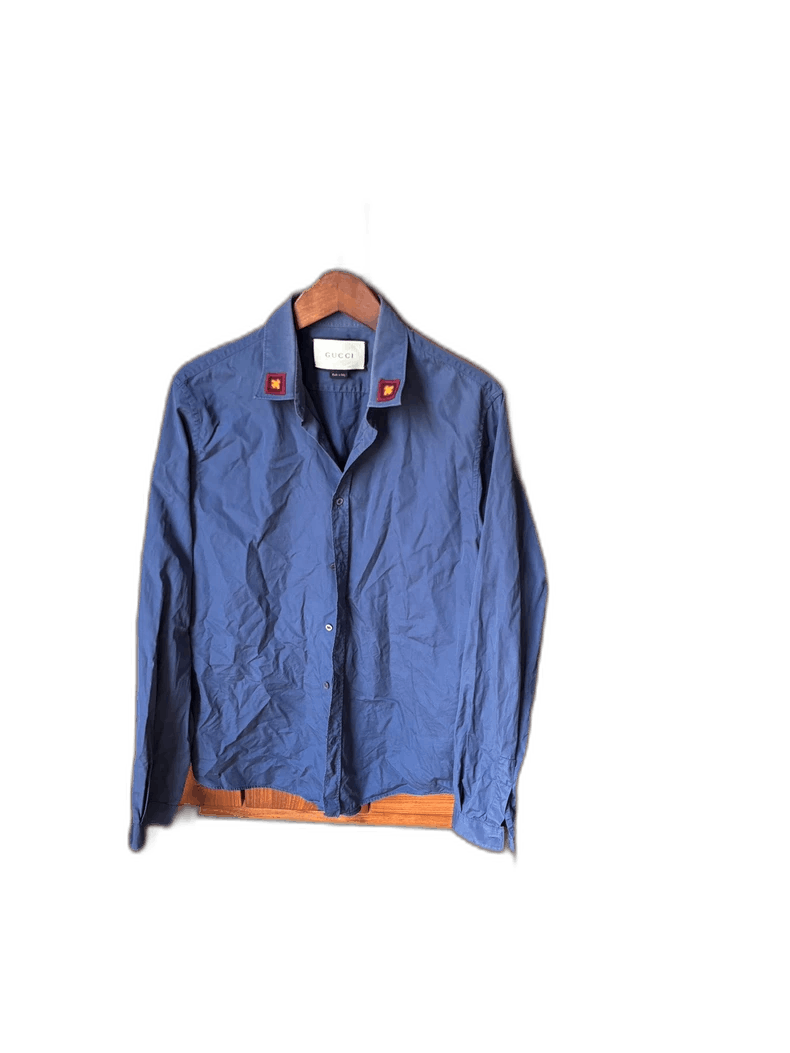 Gucci Gucci Long Sleeve Shirt Size 39 Size US M / EU 48-50 / 2 - 1 Thumbnail