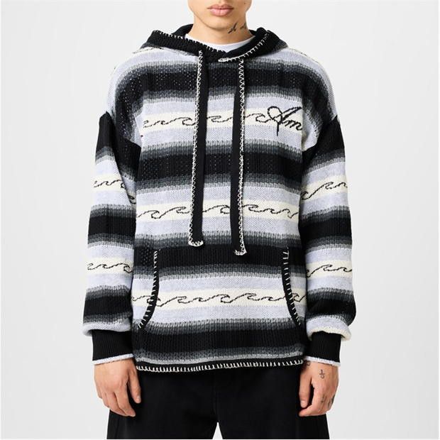 Amiri AMIRI Wave Baja Stripe Hoodie Size US L / EU 52-54 / 3 - 2 Thumbnail
