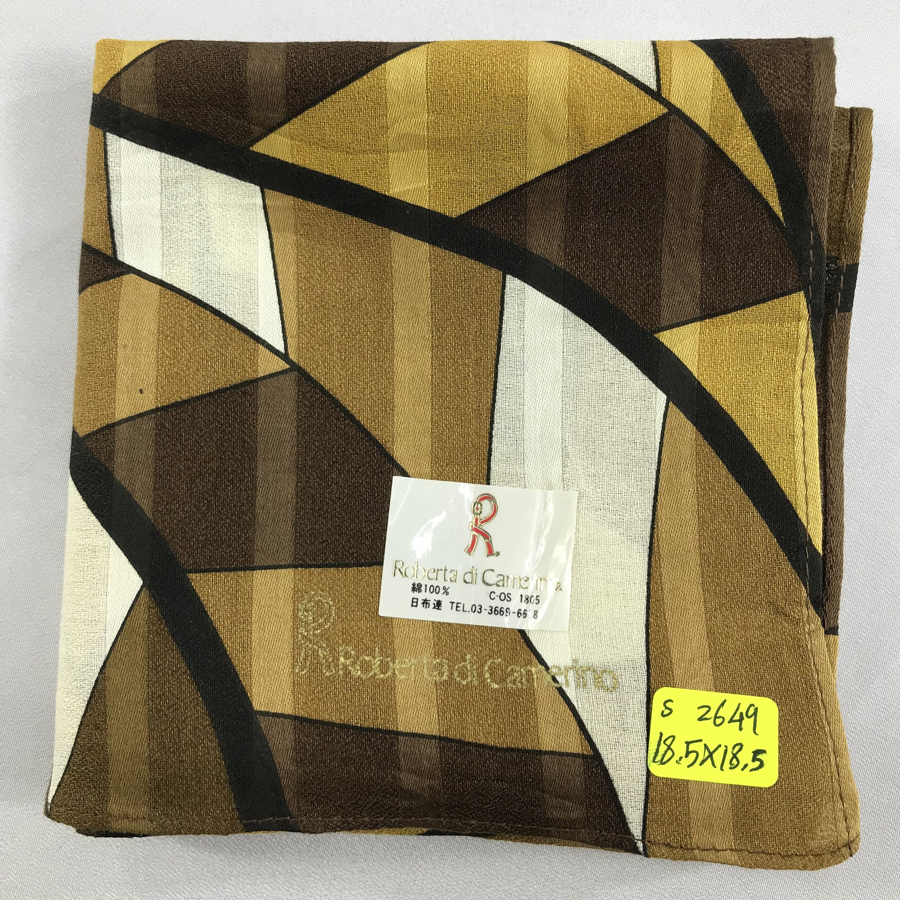 Roberta di Camerino × Vintage Roberta Di Camerino Bandana /Handkerchief/Neckerchief -S2649 Size ONE SIZE - 5 Thumbnail