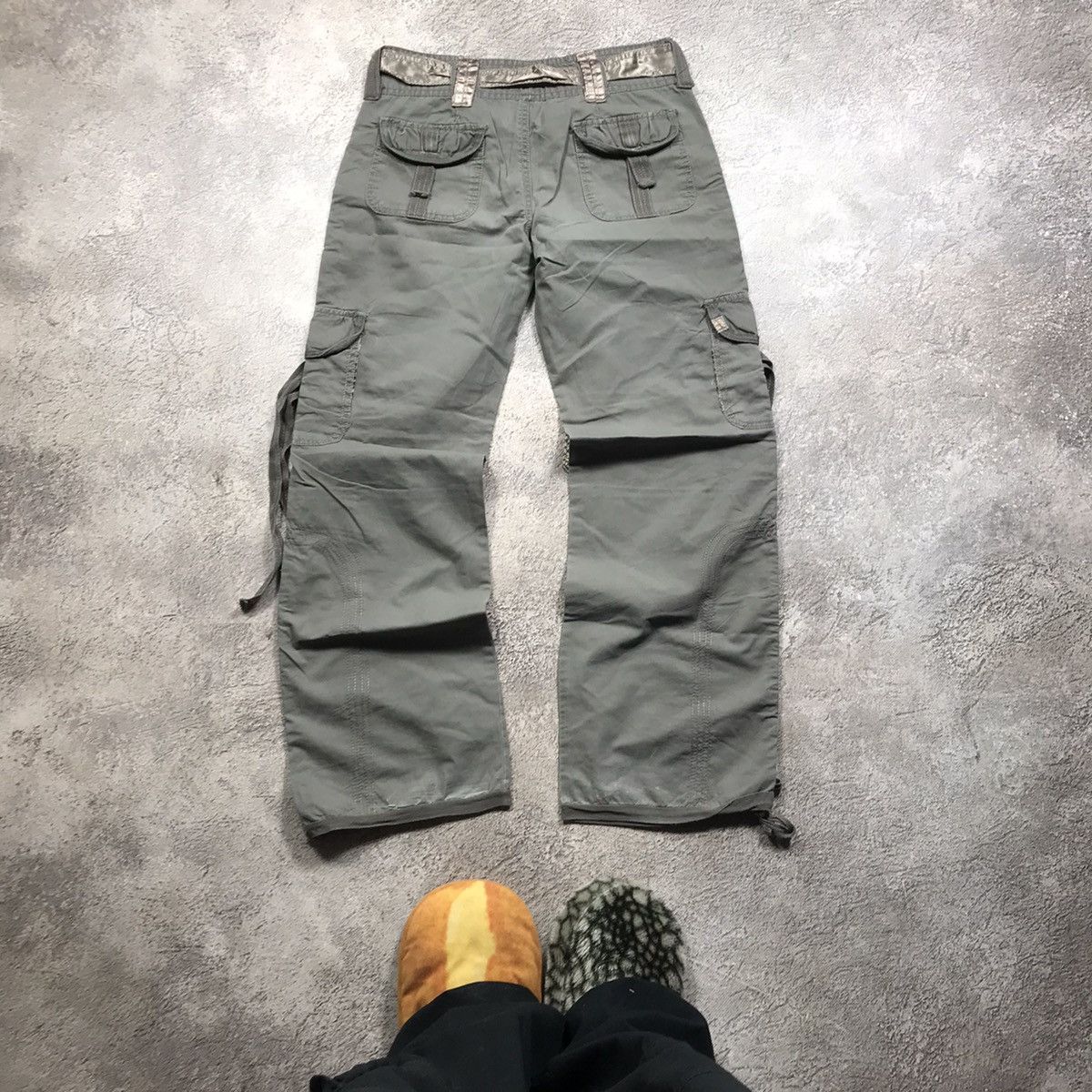 Vintage Vintage 90s Japan Baggy Cargo Pants Distressed Workwear 28 Size 28" / US 6 / IT 42 - 6 Thumbnail