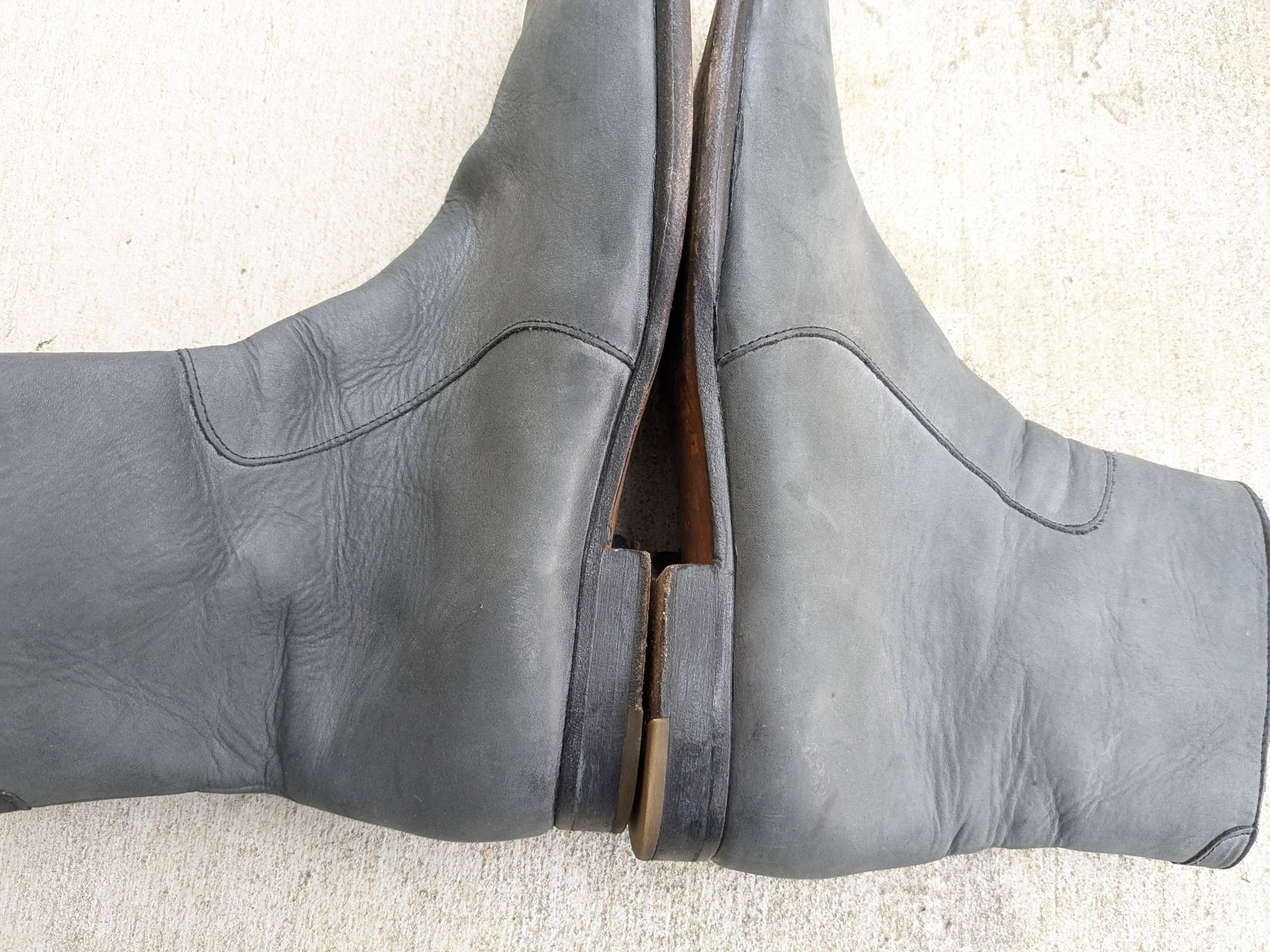 H&M × Maison Margiela Maison Margiela x H&M Boots Side Zip Black 10 43 Leather Size US 10 / EU 43 - 3 Thumbnail
