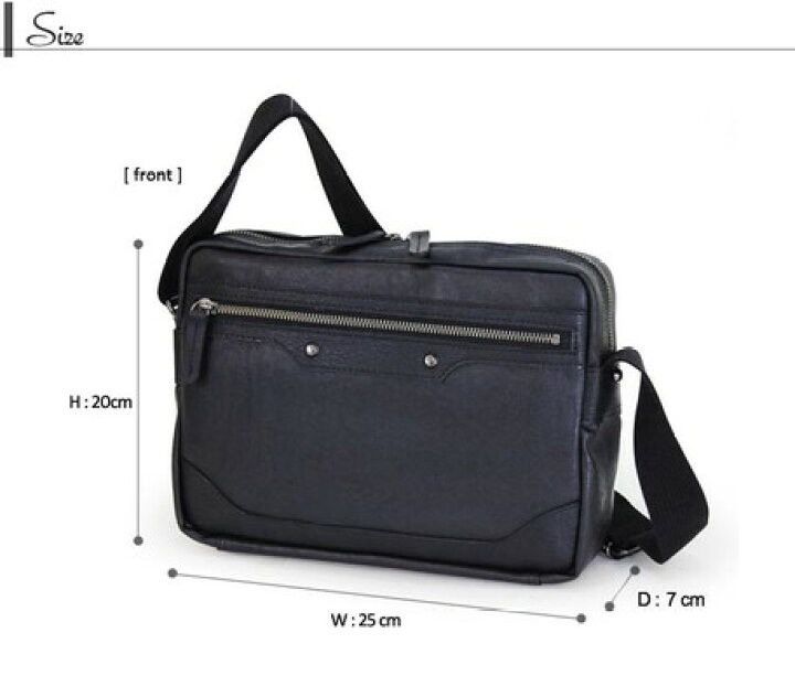 Genuine Leather × Japanese Brand Bagex 13-1069 Shoulder Bag, Horizontal Type(Toyooka) Size ONE SIZE - 2 Thumbnail