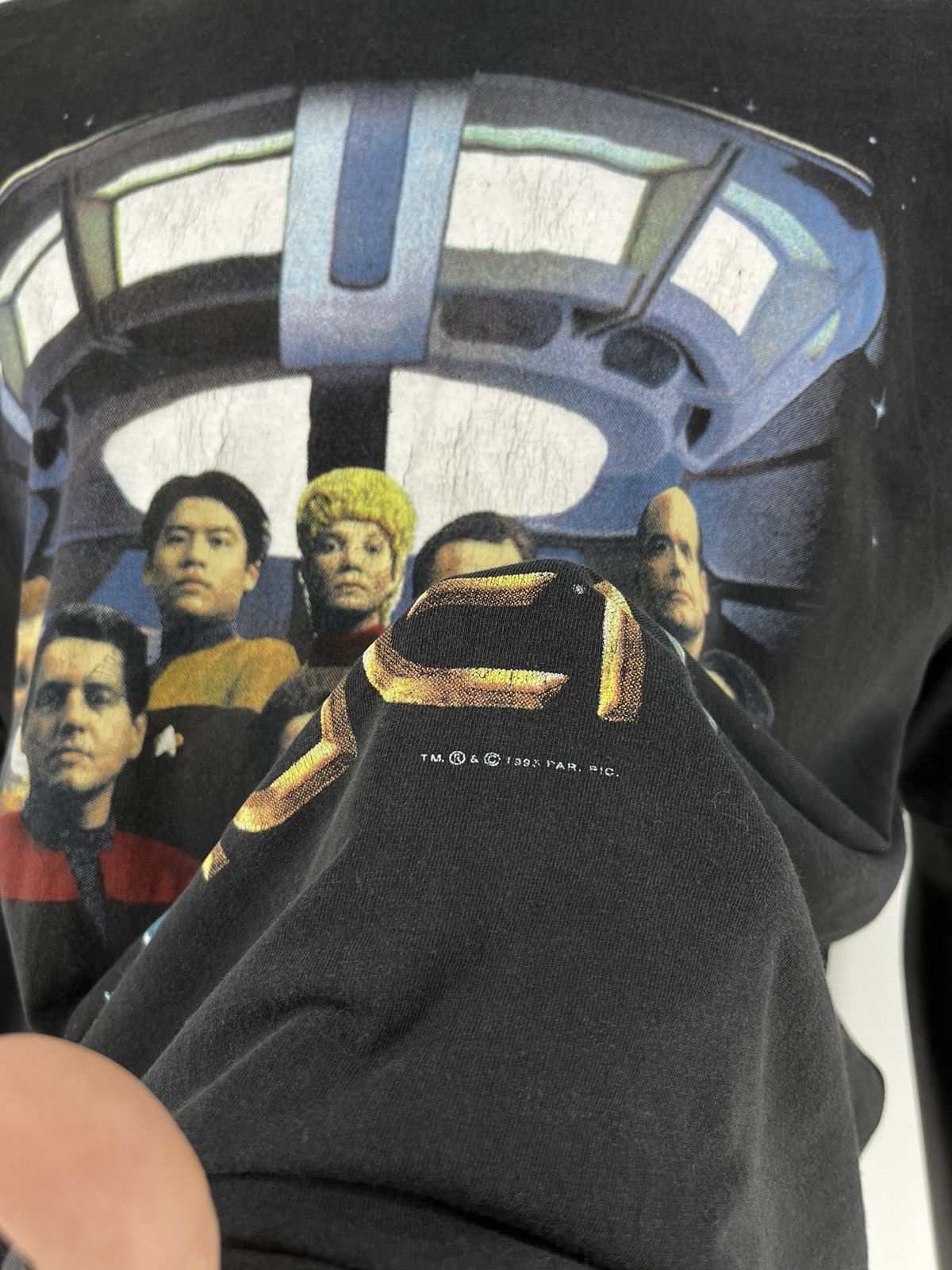 Band Tees Vintage 1995 Star Trek Voyager Stanley Desantis T-Shirt Size US L / EU 52-54 / 3 - 9 Thumbnail