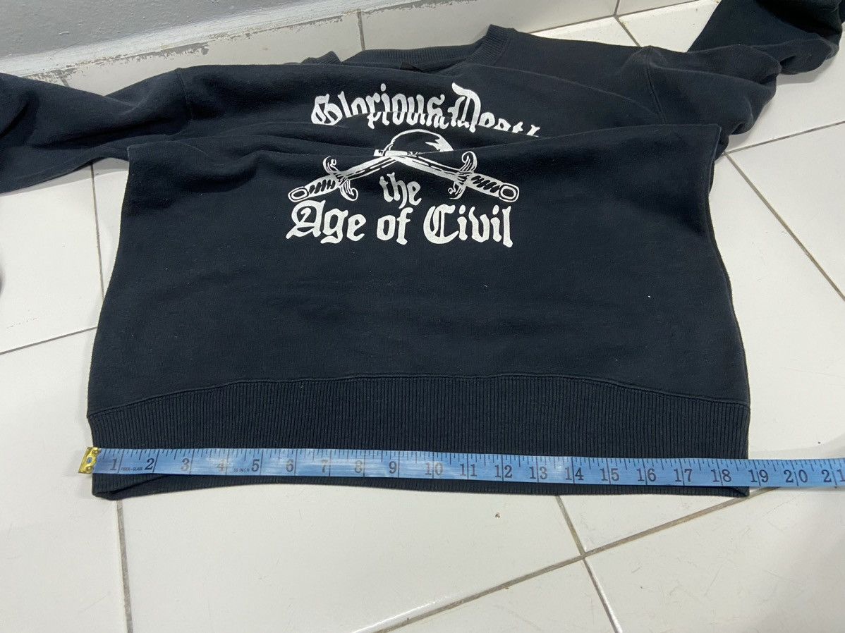 Japanese Brand GLORIOUS DEATH PROVINCIAL THE AGE OF CIVIL SKULL SWEETSHIRT Size US M / EU 48-50 / 2 - 10 Thumbnail