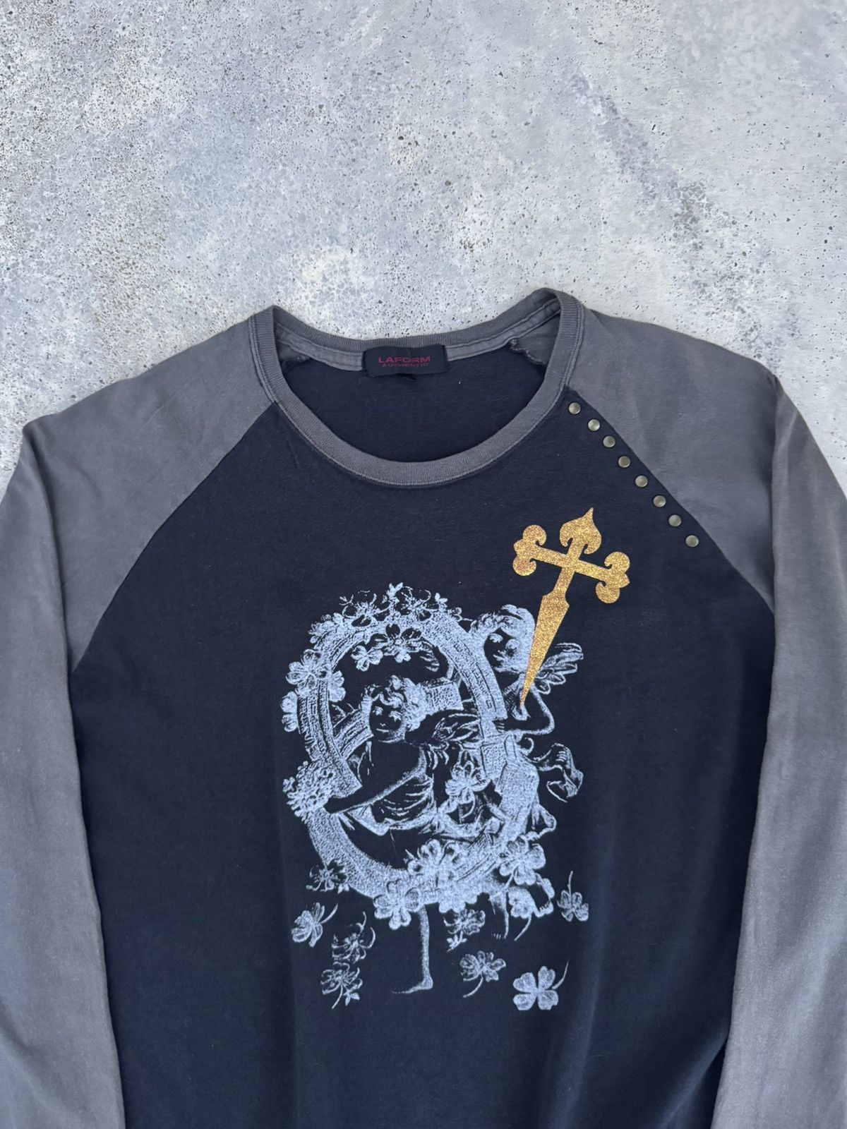Seditionaries Laform Cupid Cross Studded seditionaries Styled Punk Tees Size US L / EU 52-54 / 3 - 2 Thumbnail
