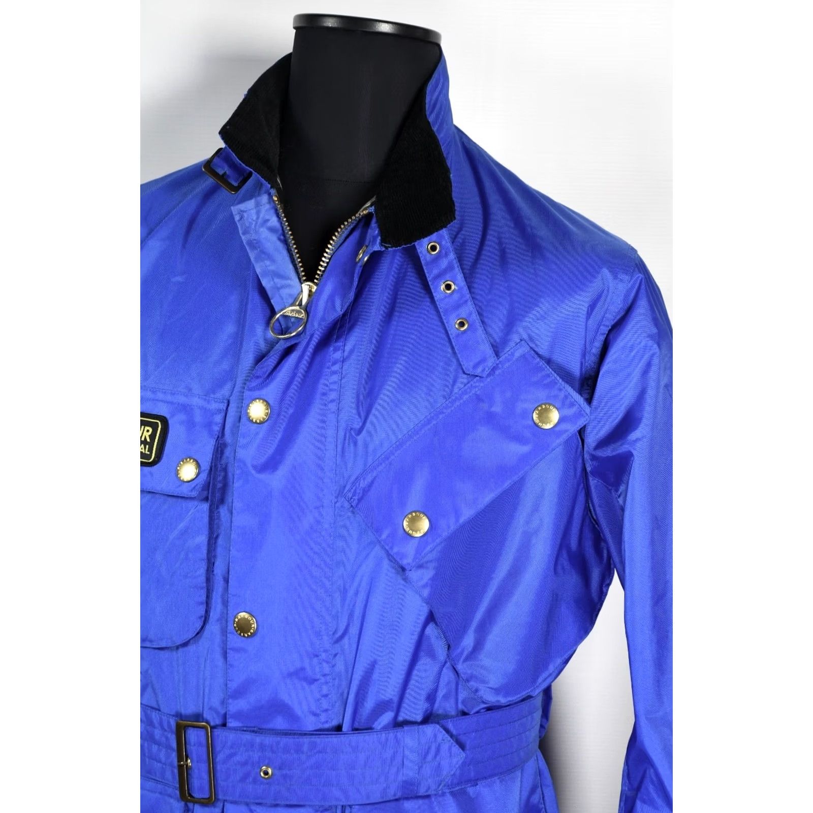 Barbour Barbour Nylon International Jacket Men L Belted Zip Navy Blue 100% Polyamide Solid Vintage: No Size US L / EU 52-54 / 3 - 4 Thumbnail
