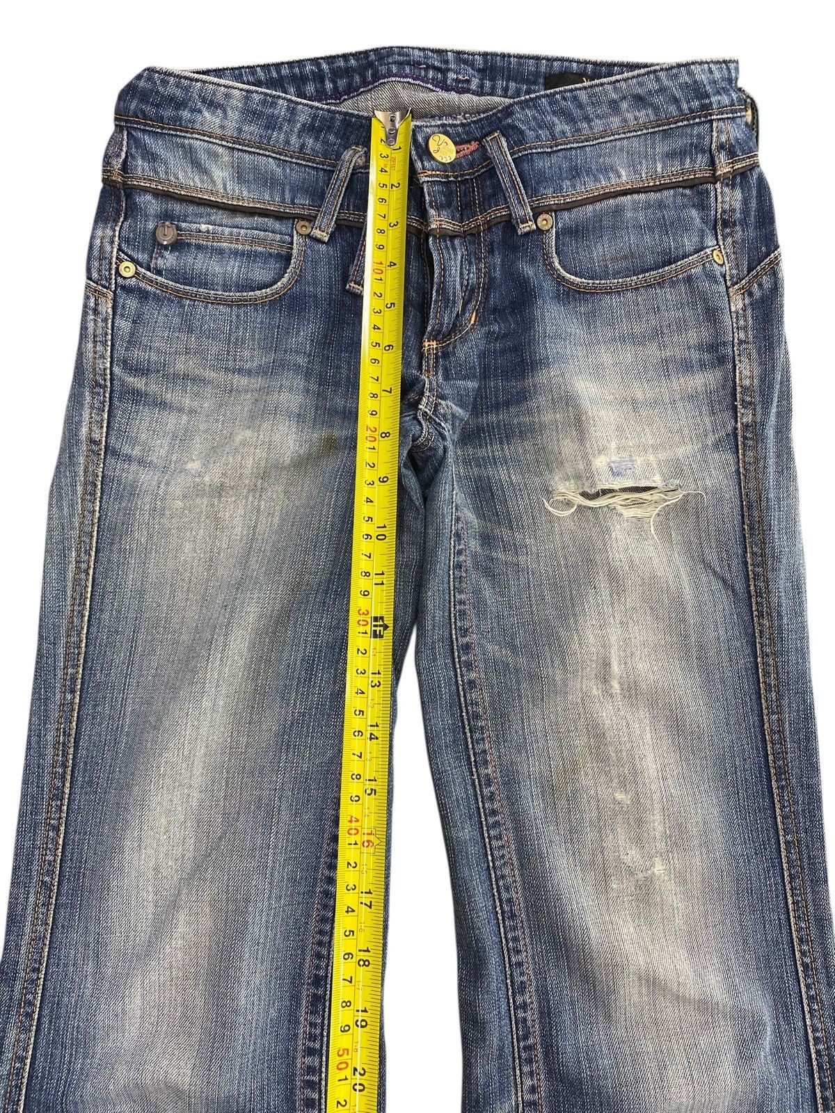 Edwin Edwin Acid Light Blue Wash Style Flare Jeans Size US 30 / EU 46 - 6 Thumbnail
