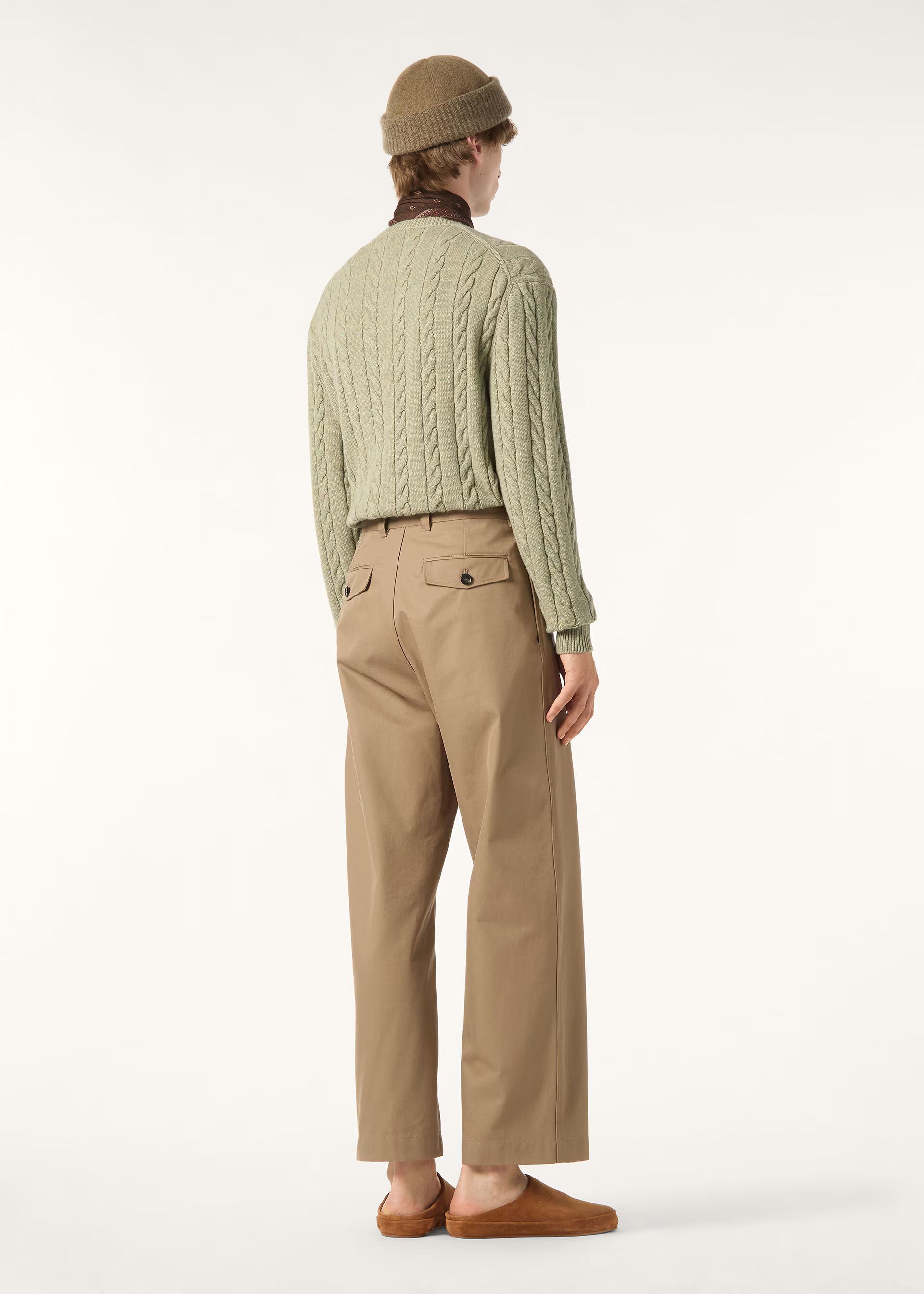 Loro Piana os11x0226 FAQ4517 Cedar Crewneck Sweater in Seafom Green Size US S / EU 44-46 / 1 - 5 Thumbnail