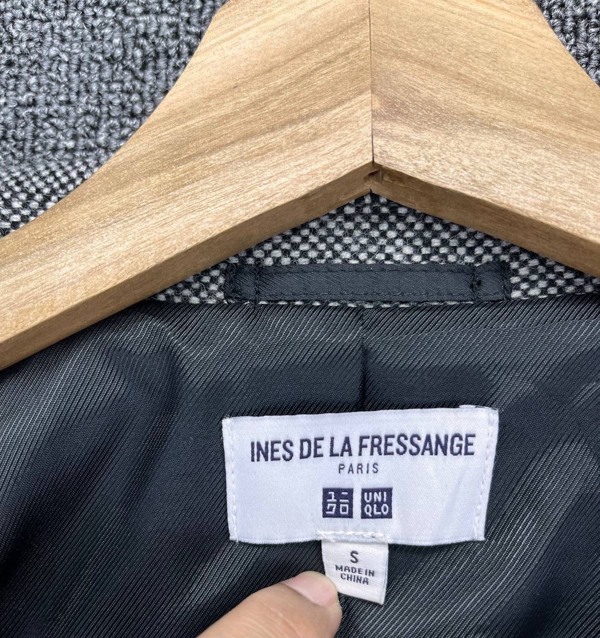 Japanese Brand Ins de La Fressange X Uniqlo Luxury Rare Wool Coat Jacket Size S / US 4 / IT 40 - 6 Thumbnail