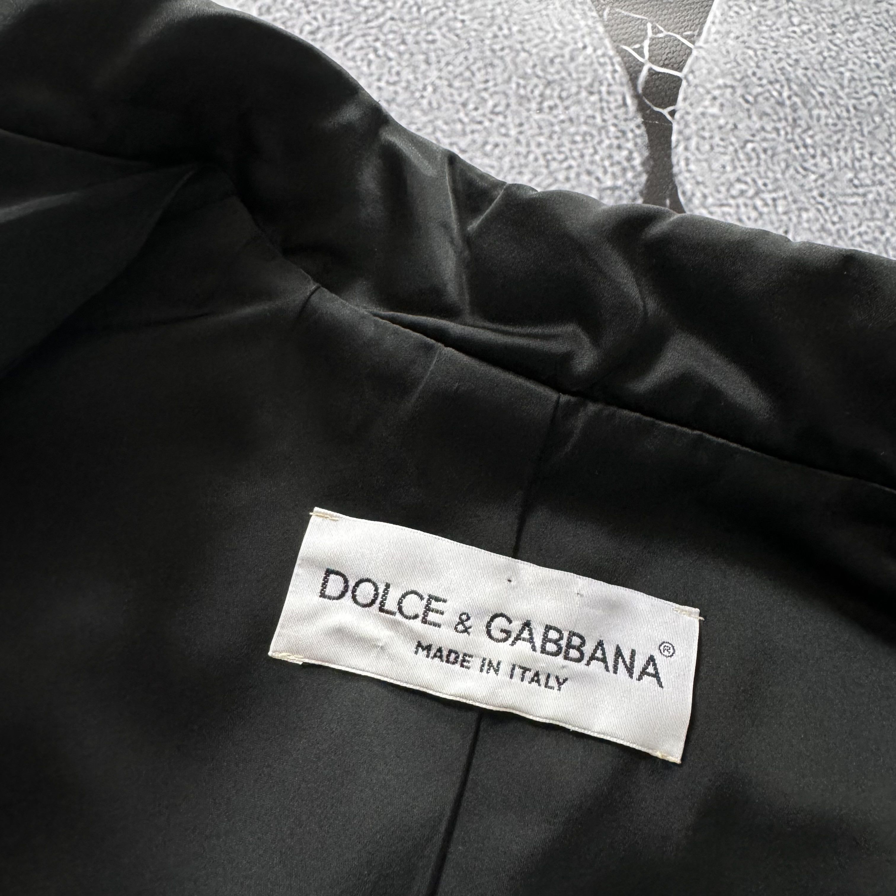 Dolce & Gabbana × Vintage DOLCE & GABBANA 1990S CROPPED BIKER JACKET BLAZER LUXURY Size M / US 6-8 / IT 42-44 - 4 Thumbnail