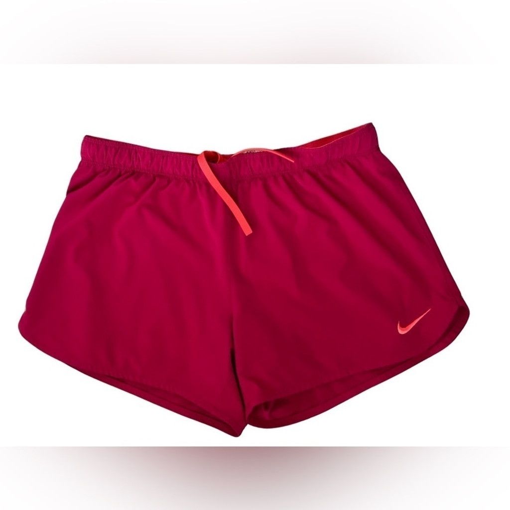 Nike NIKE Dri-Fit Shorts Red/Orange Women’s Size Medium. Size 28" / US 6 / IT 42 - 1 Thumbnail