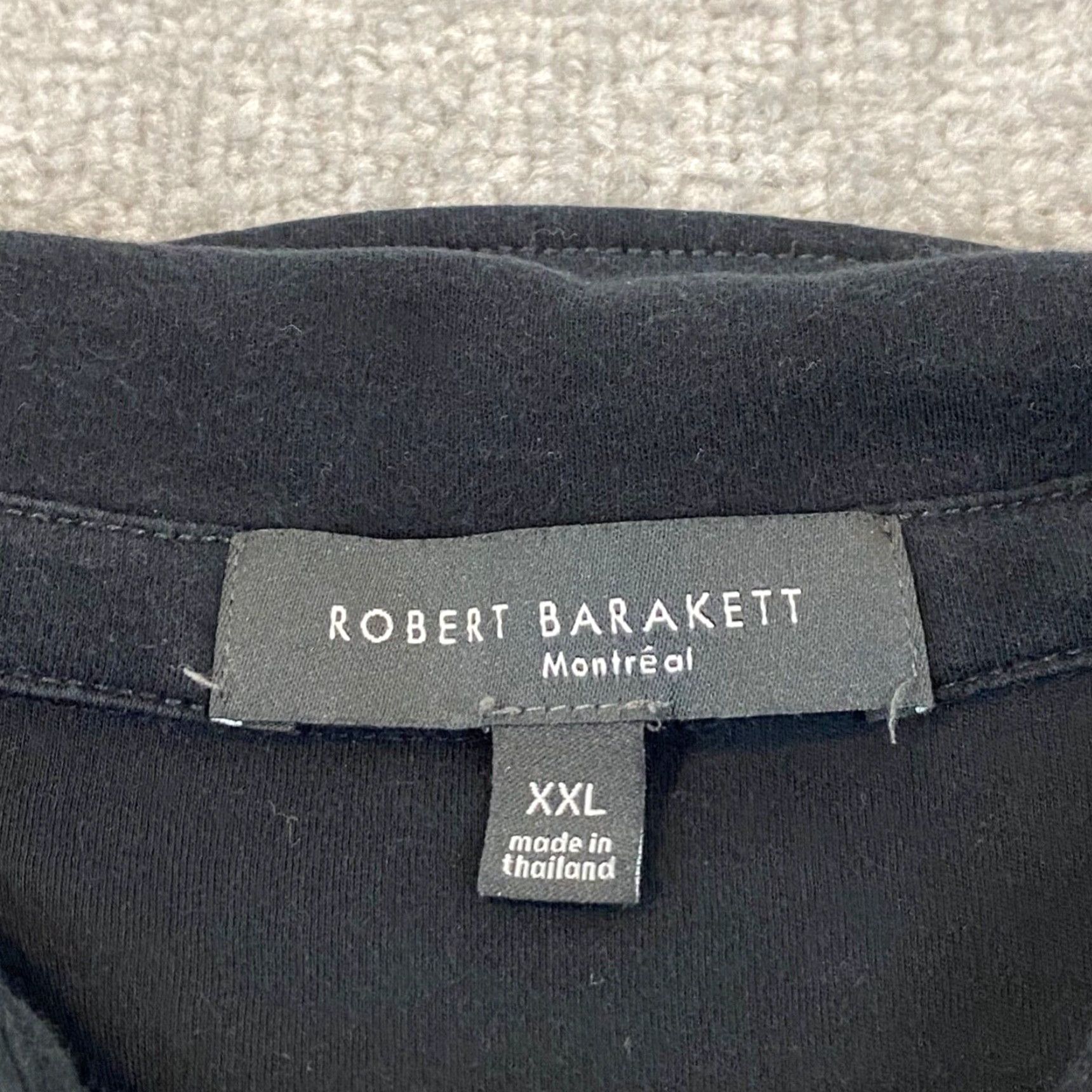 Vintage VINTAGE Robert Barakett Polo Shirt Men 2XL Black Long Sleeve Casual Golf Designer Size US XXL / EU 58 / 5 - 3 Thumbnail