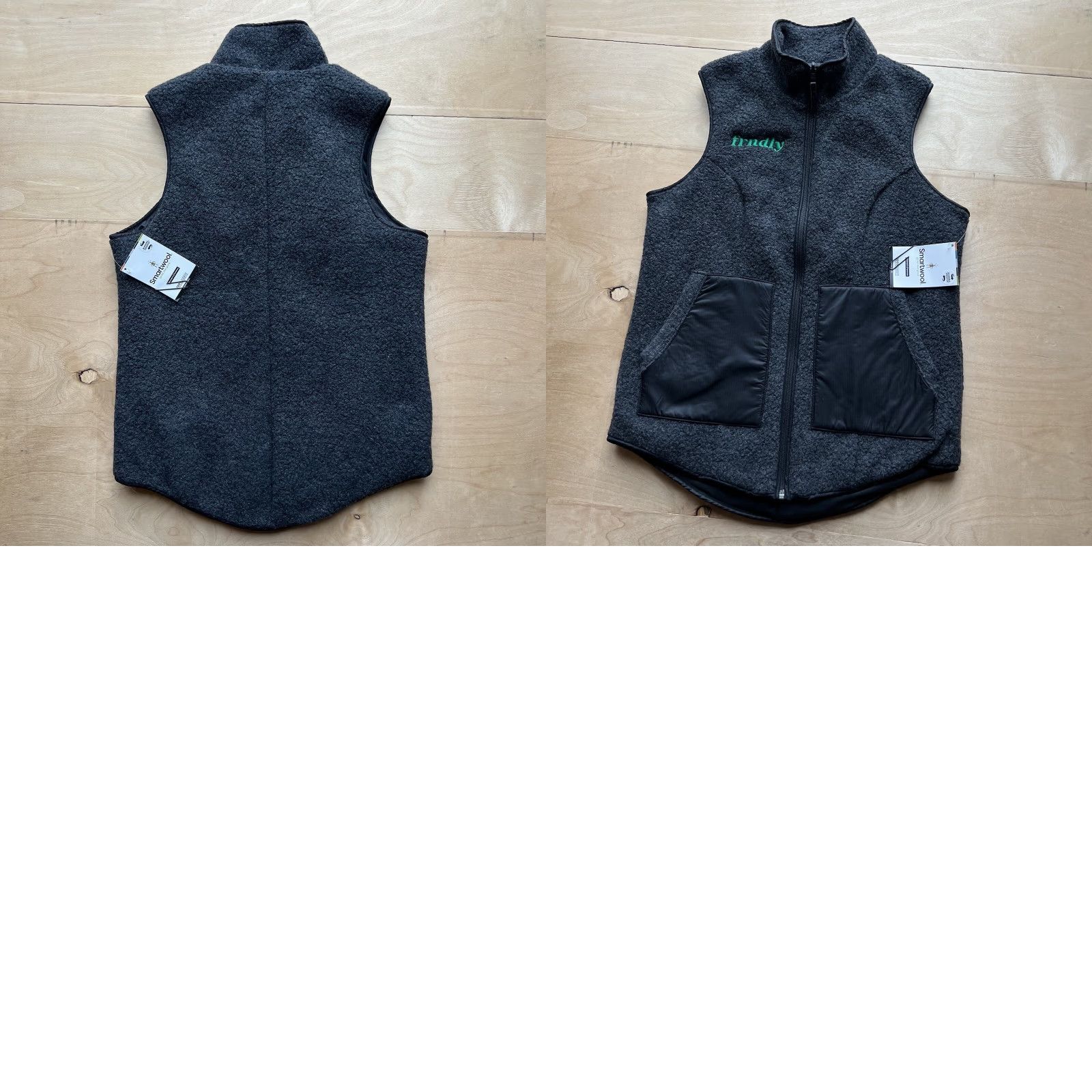 Smartwool SmartWool Anchor Line Reversible Sherpa Vest Women's XS Gray Outerwear NWT Size XS / US 0-2 / IT 36-38 - 8 Thumbnail