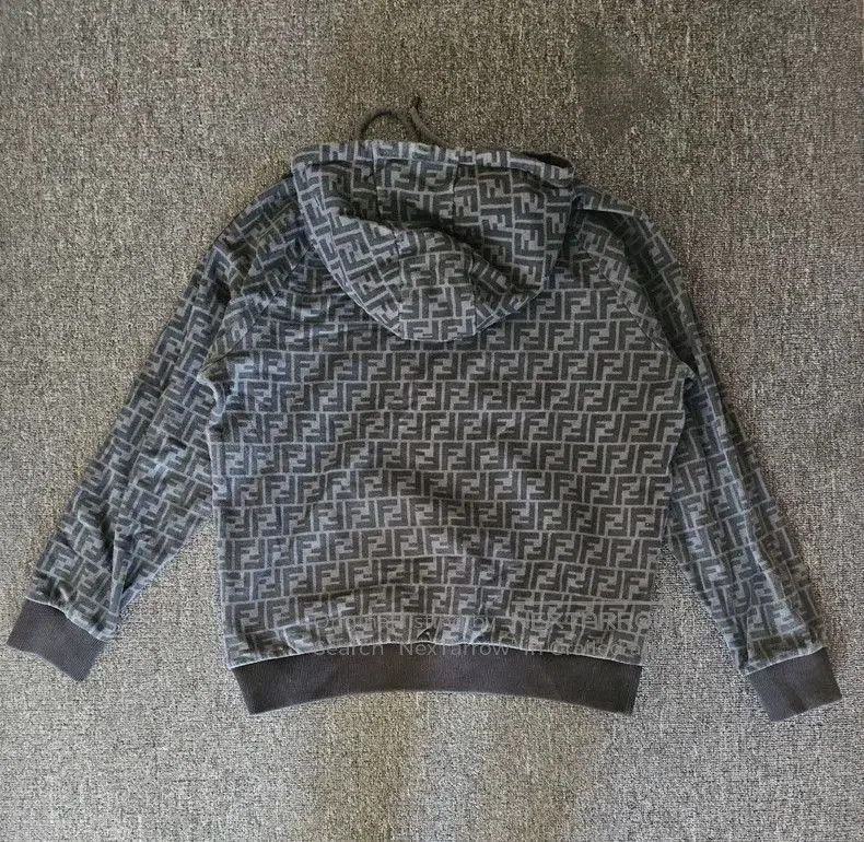 Fendi Fendi Double F Pattern Hoodie Sweatshirt. Size US L / EU 52-54 / 3 - 4 Thumbnail
