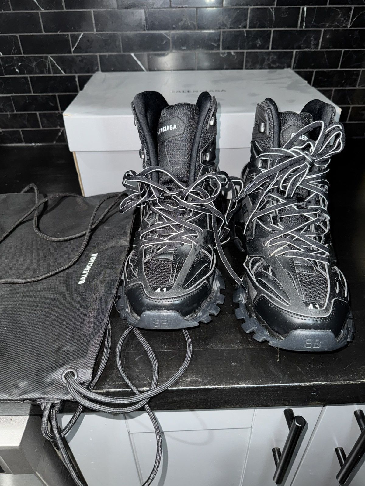Balenciaga Balenciaga Track hike boots black Size US 8.5 / EU 41-42 - 9 Thumbnail